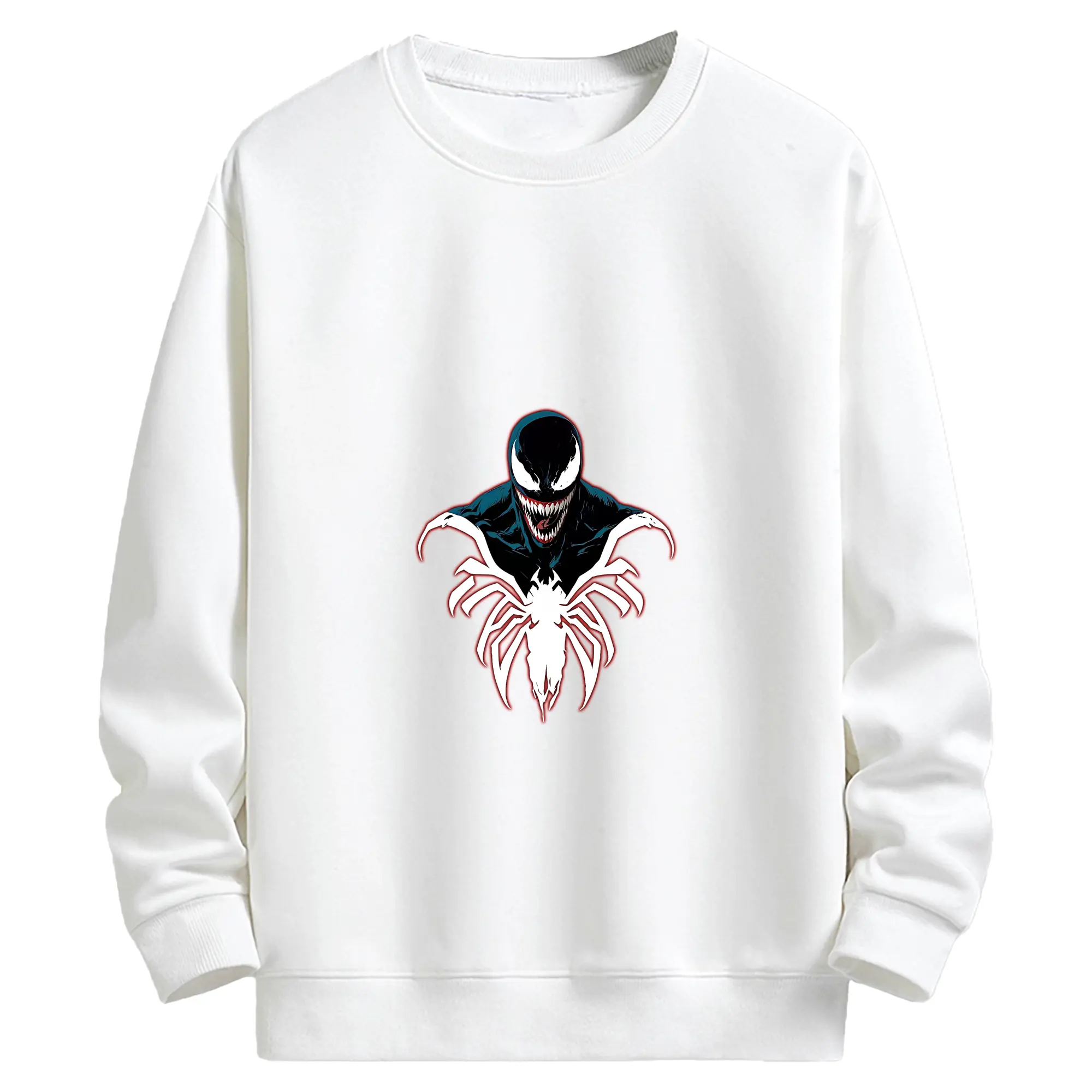 ヴェノム グッズ,ヴェノム - キッズ クルーネックスウェットシャツ ・ フロントプリント ・ 綿80％ ポリエステル20％ ・ 快適 通学 スポーツ 日常使い お散歩用