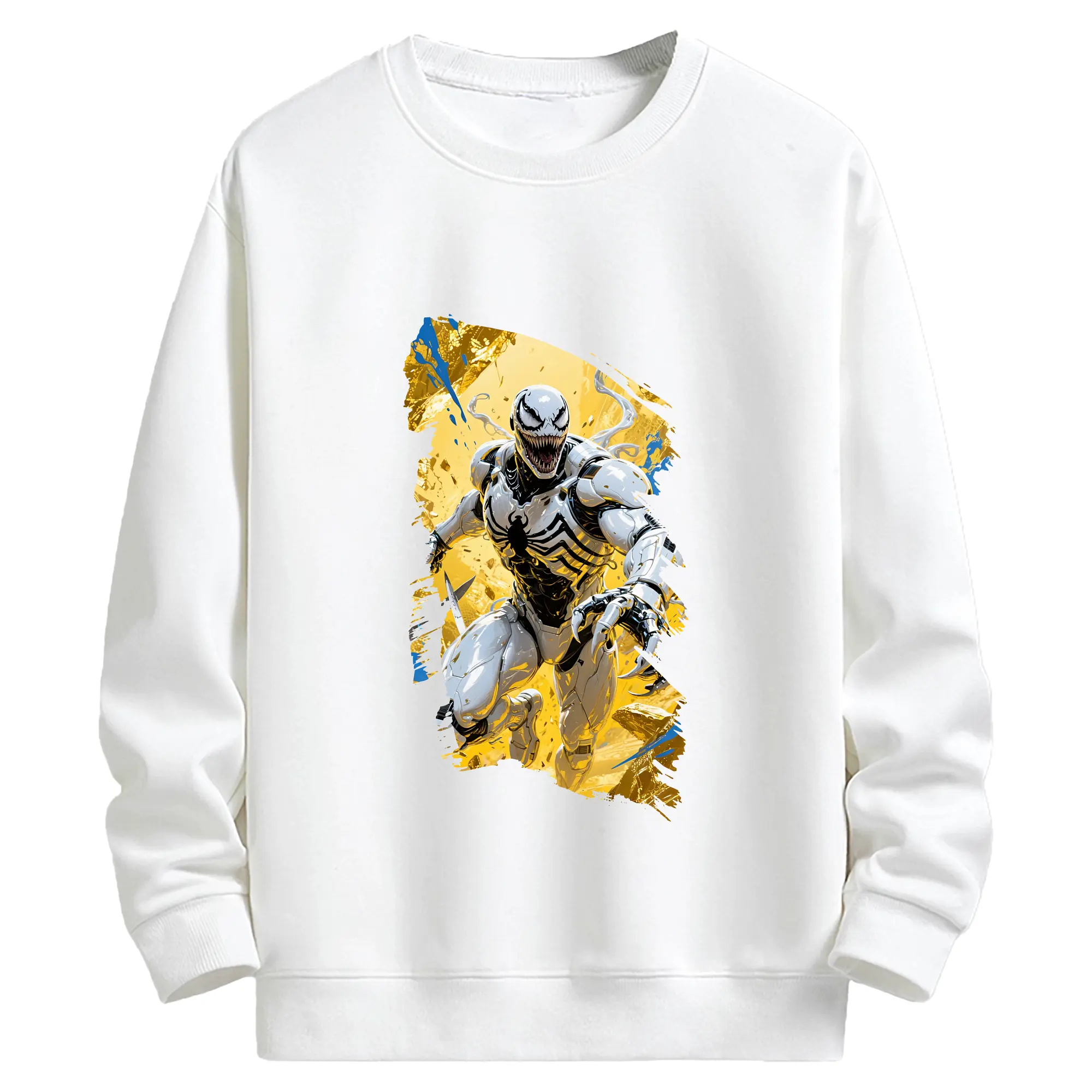 ヴェノム グッズ,ヴェノム - キッズ クルーネックスウェットシャツ ・ フロントプリント ・ 綿80％ ポリエステル20％ ・ 快適 通学 スポーツ 日常使い お散歩用