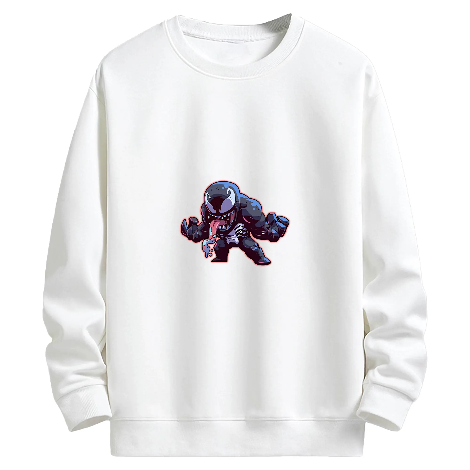 ヴェノム グッズ,ヴェノム - キッズ クルーネックスウェットシャツ ・ フロントプリント ・ 綿80％ ポリエステル20％ ・ 快適 通学 スポーツ 日常使い お散歩用