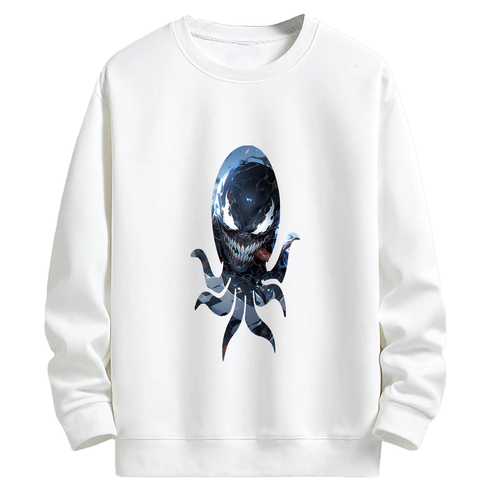 ヴェノム グッズ,ヴェノム - キッズ クルーネックスウェットシャツ ・ フロントプリント ・ 綿80％ ポリエステル20％ ・ 快適 通学 スポーツ 日常使い お散歩用