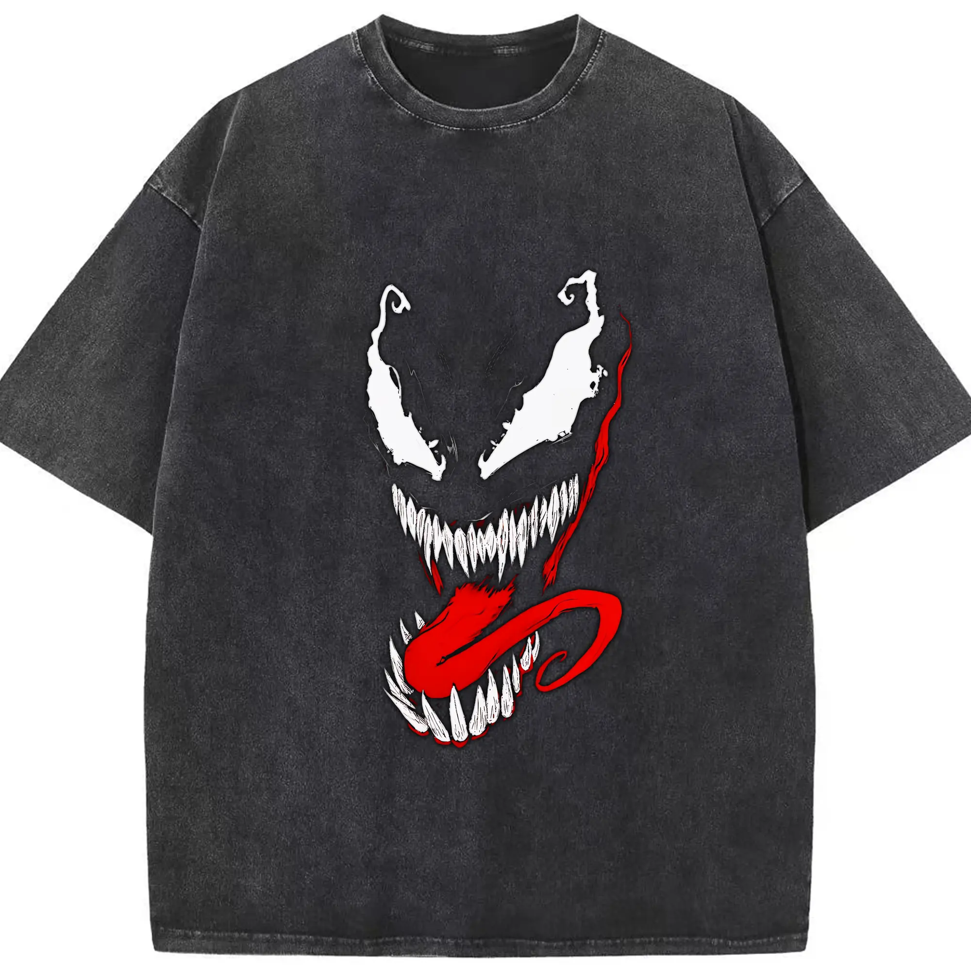 ヴェノム グッズ,ヴェノム - 綿100％ ヴィンテージ風 半袖Tシャツ ・ フロントプリント ・ 柔らか肌触り ・ 通気性 快適 ・ スポーツ カジュアル 外出用