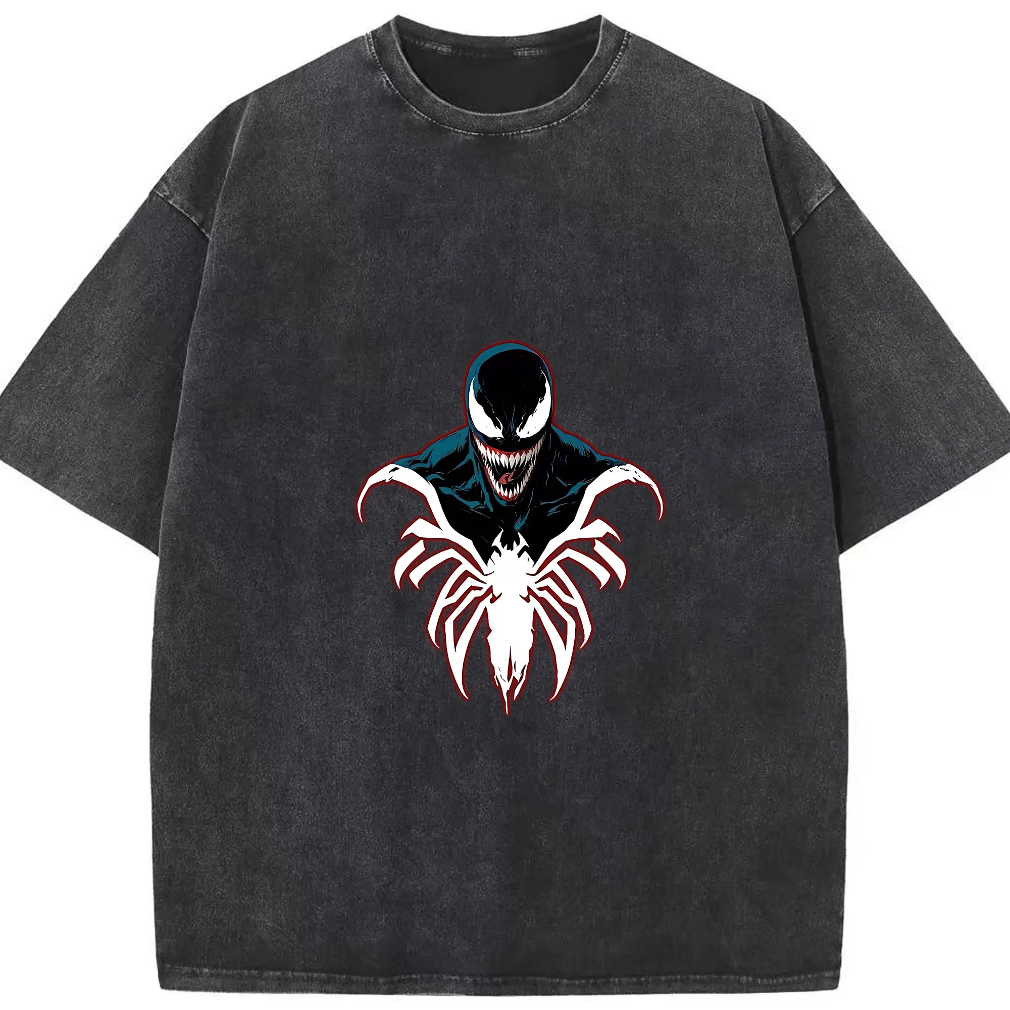 ヴェノム グッズ,ヴェノム - 綿100％ ヴィンテージ風 半袖Tシャツ ・ フロントプリント ・ 柔らか肌触り ・ 通気性 快適 ・ スポーツ カジュアル 外出用