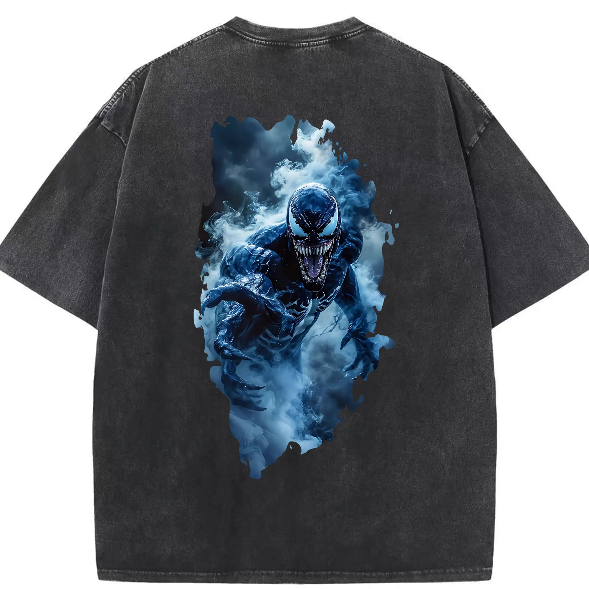 ヴェノム グッズ,ヴェノム - 綿100％ ヴィンテージ風 半袖Tシャツ ・ 背面プリント ・ 柔らか肌触り ・ 通気性 快適 ・ スポーツ カジュアル 外出用