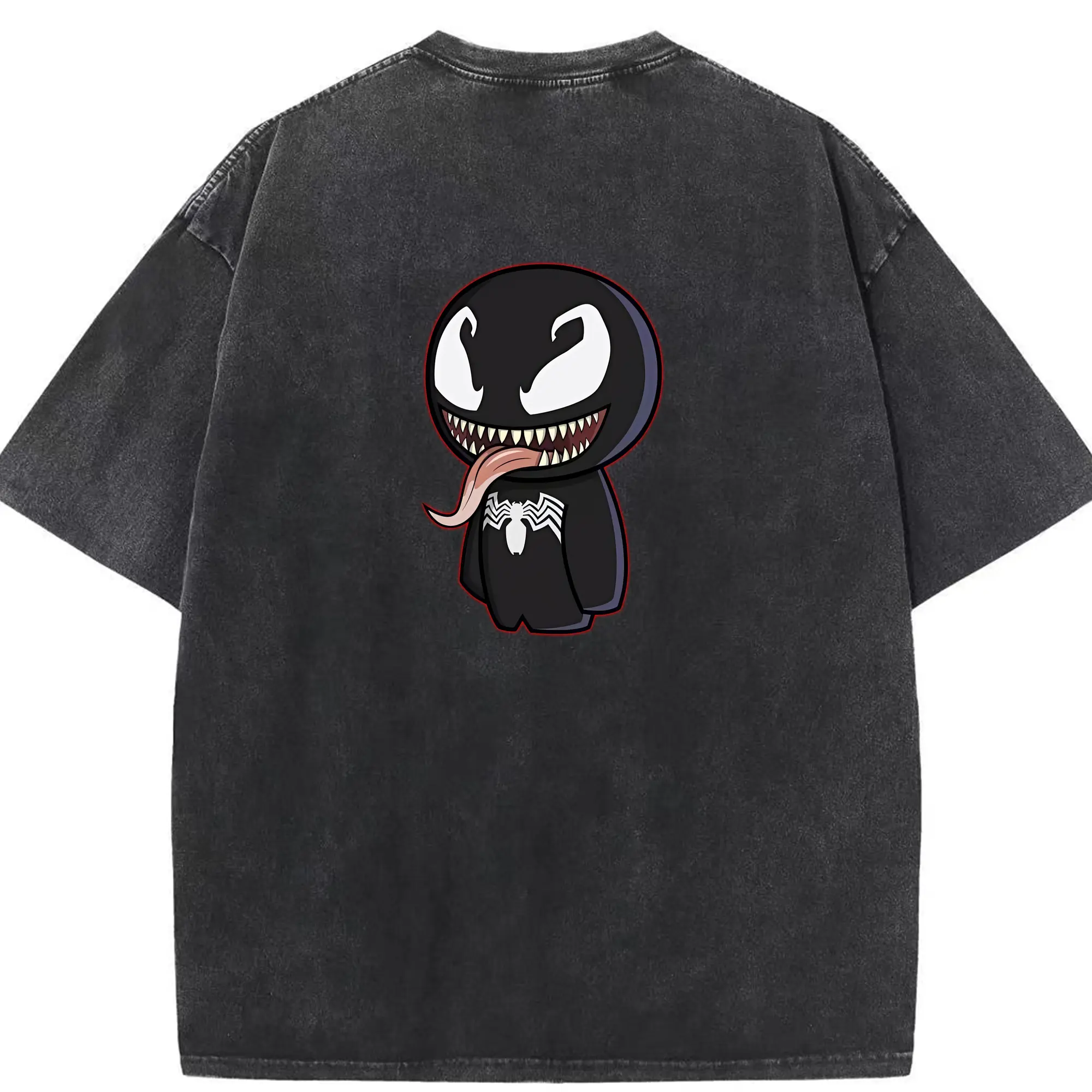 ヴェノム グッズ,ヴェノム - 綿100％ ヴィンテージ風 半袖Tシャツ ・ 背面プリント ・ 柔らか肌触り ・ 通気性 快適 ・ スポーツ カジュアル 外出用