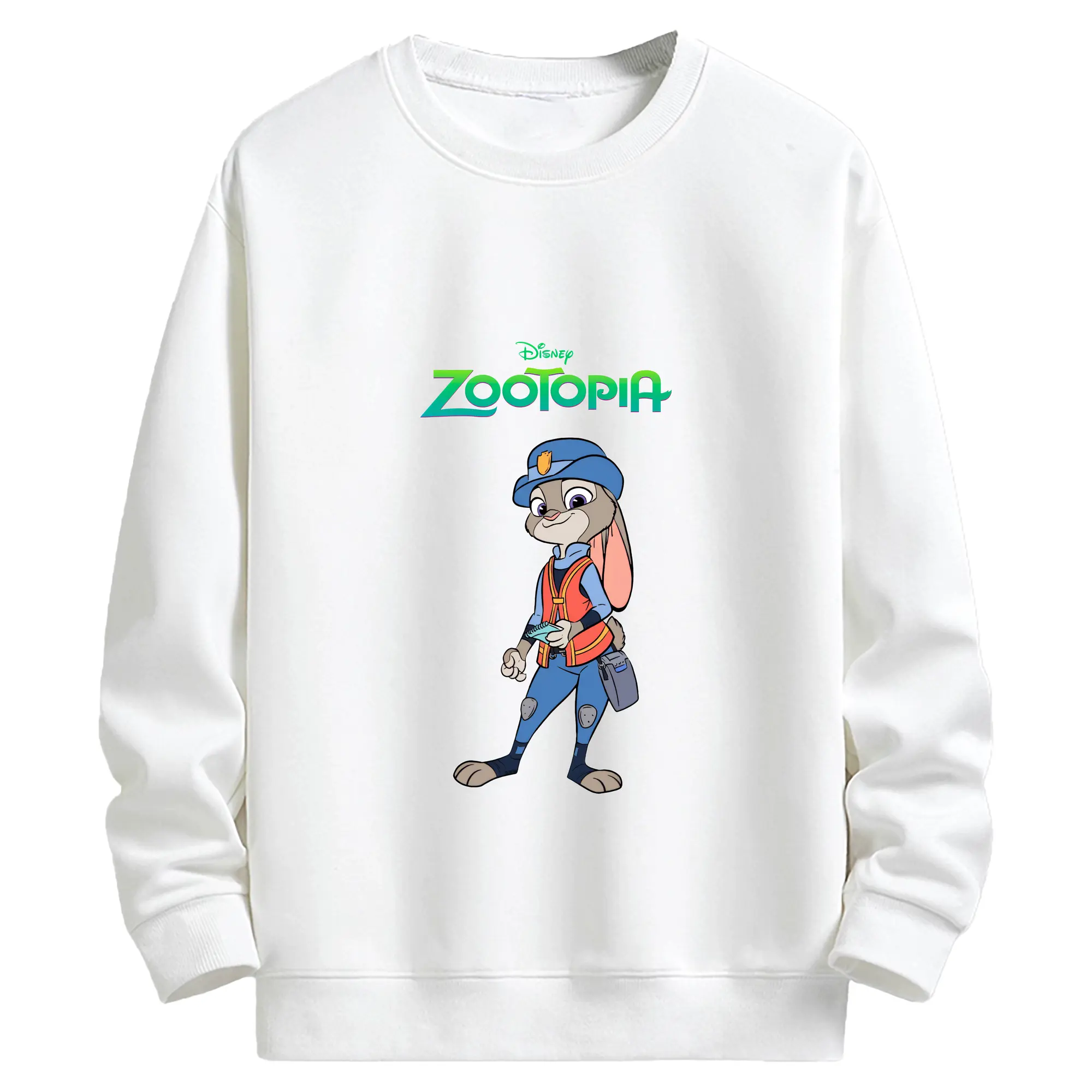 ズートピア グッズ,ジュディ・ホップス - キッズ クルーネックスウェットシャツ ・ フロントプリント ・ 綿80％ ポリエステル20％ ・ 快適 通学 スポーツ 日常使い お散歩用