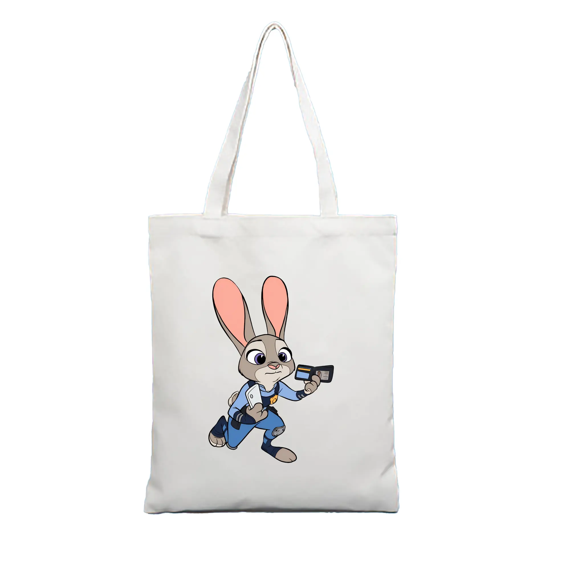 ズートピア グッズ,ジュディ・ホップス - 縦型キャンバス手提げバッグ（トートバッグ） ・ キャンバス素材 ・ ショッピング用 ・ 軽量 丈夫 お手入れ簡単