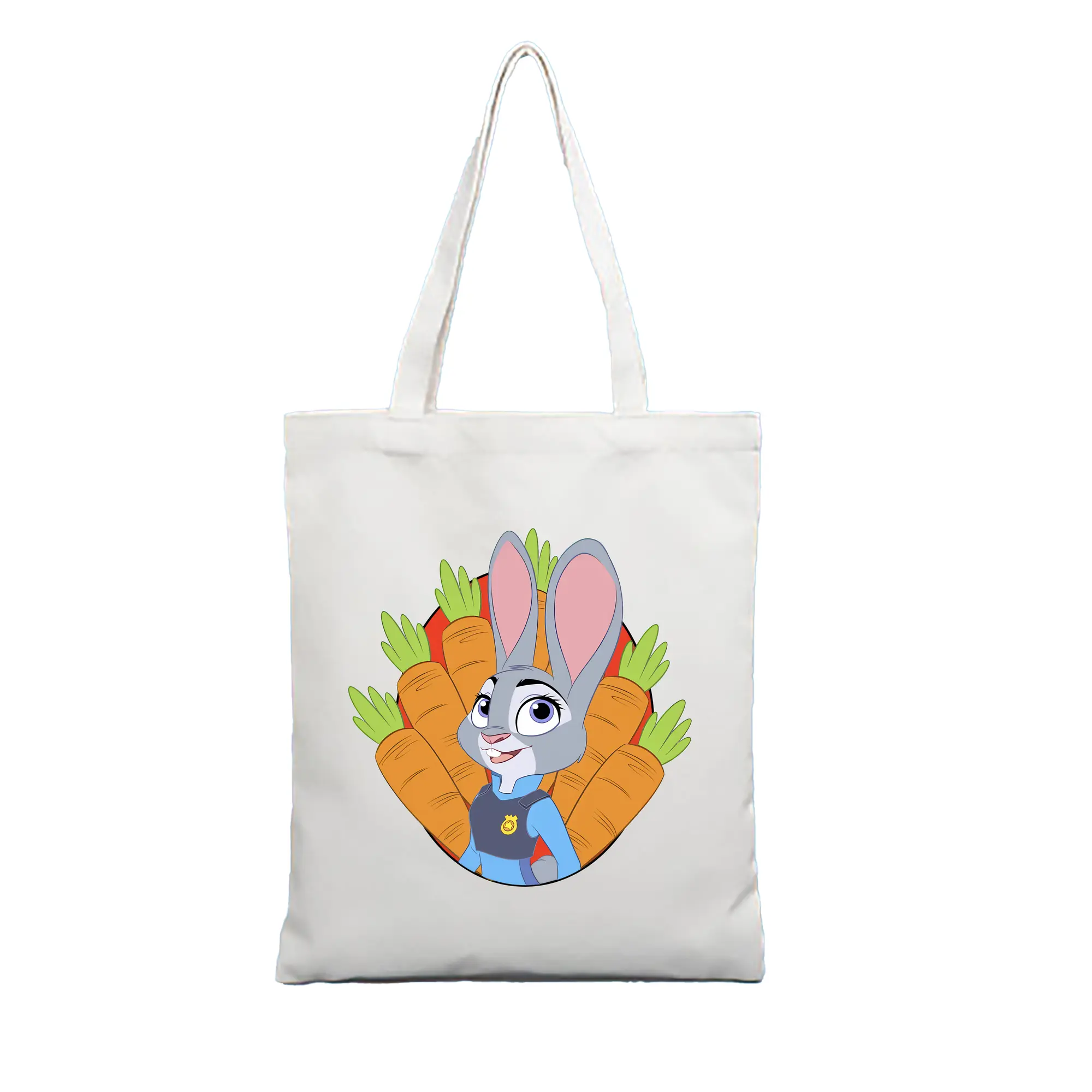 ズートピア グッズ,ジュディ・ホップス - 縦型キャンバス手提げバッグ（トートバッグ） ・ キャンバス素材 ・ ショッピング用 ・ 軽量 丈夫 お手入れ簡単