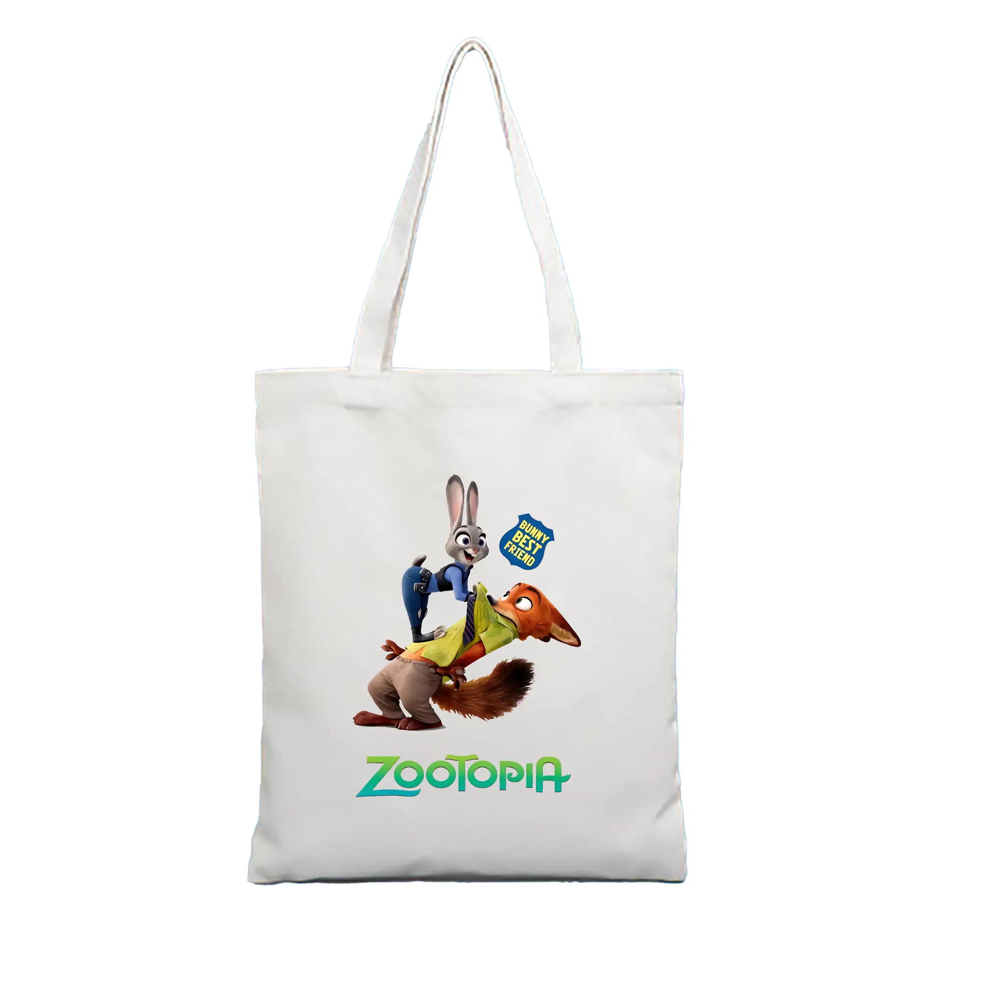 ズートピア グッズ,ジュディ・ホップス - 縦型キャンバス手提げバッグ（トートバッグ） ・ キャンバス素材 ・ ショッピング用 ・ 軽量 丈夫 お手入れ簡単
