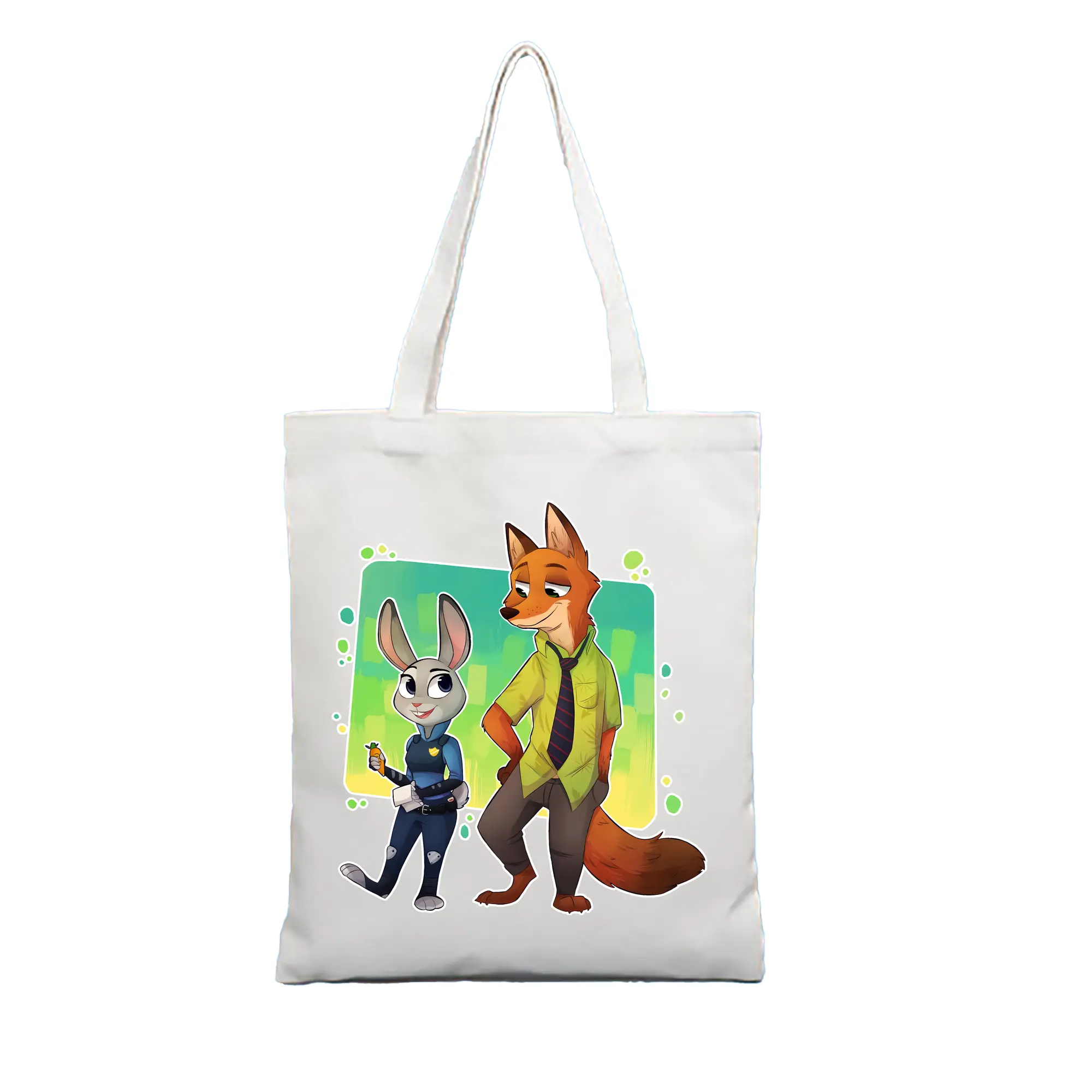ズートピア グッズ,ジュディ・ホップス - 縦型キャンバス手提げバッグ（トートバッグ） ・ キャンバス素材 ・ ショッピング用 ・ 軽量 丈夫 お手入れ簡単