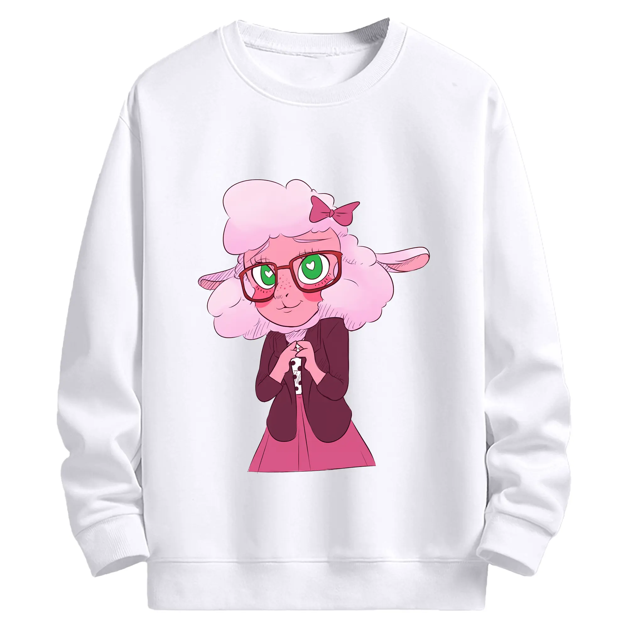 ズートピア グッズ,ベルウェザー副市長 - 高品質 クルーネック スウェット ・ コットン59％ ポリエステル41％ ・ ユニセックス 長袖 トレーナー ・ カジュアル デイリー スポーツ 散歩用