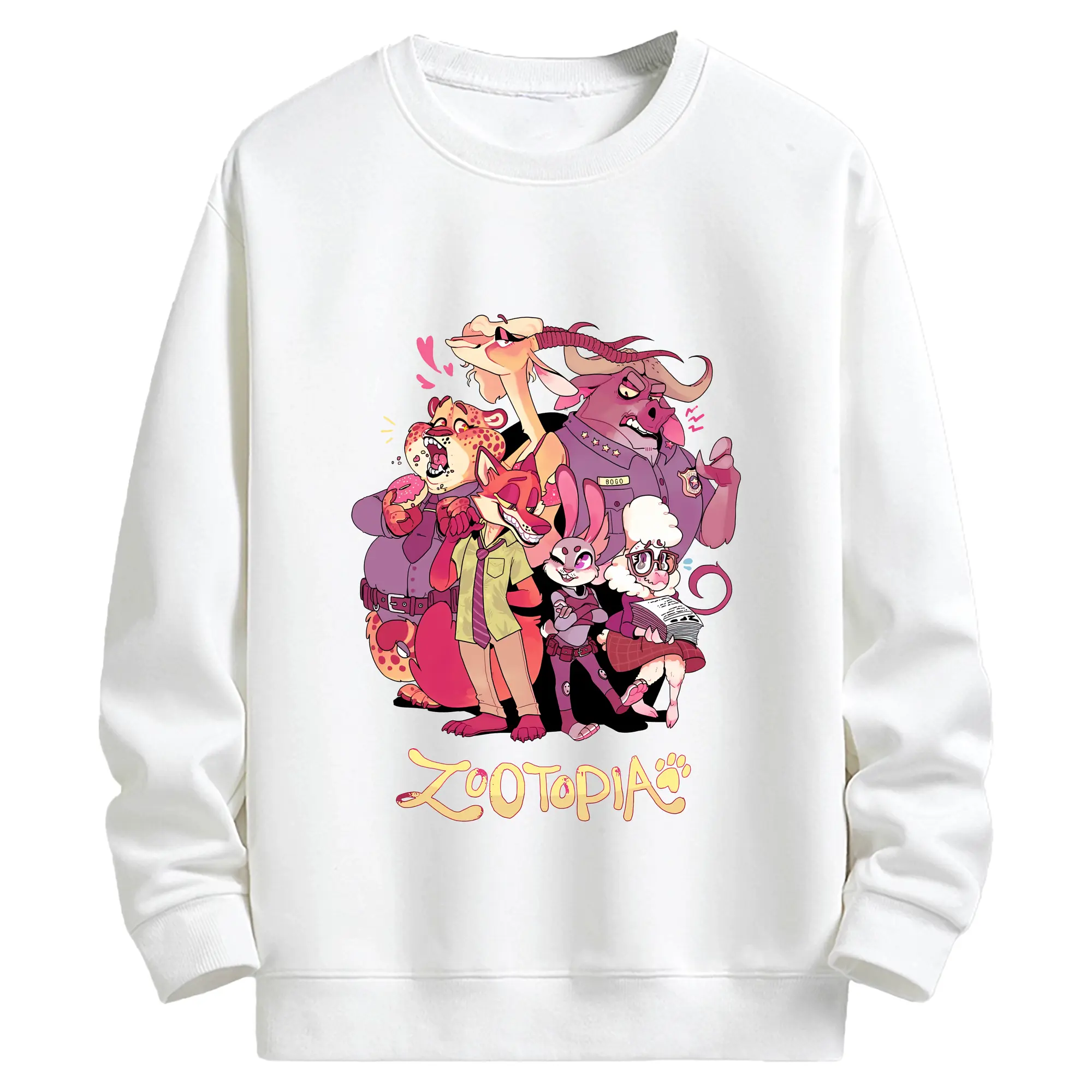 ズートピア グッズ,ベルウェザー副市長 - キッズ クルーネックスウェットシャツ ・ フロントプリント ・ 綿80％ ポリエステル20％ ・ 快適 通学 スポーツ 日常使い お散歩用