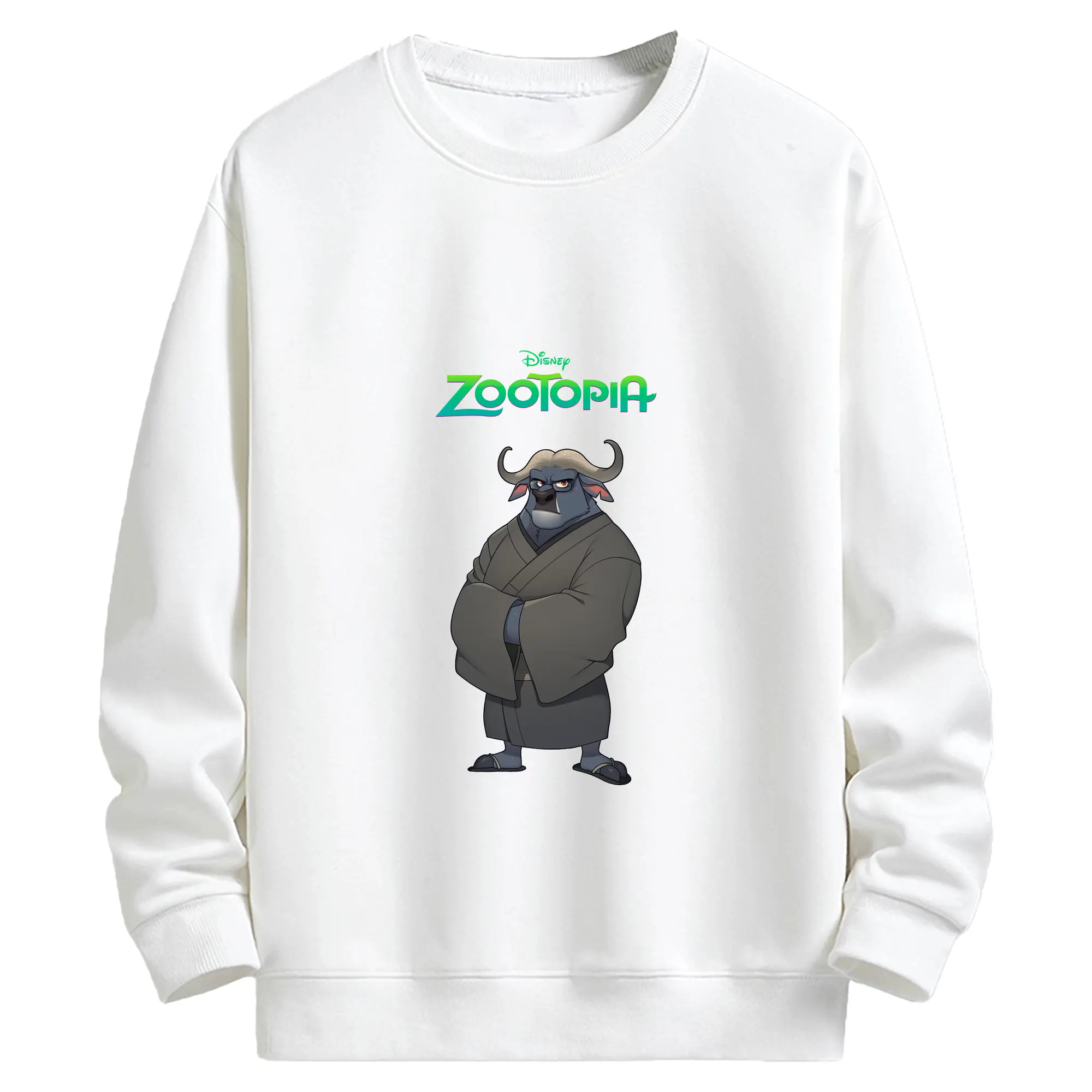 ズートピア グッズ,ボゴ署長 - キッズ クルーネックスウェットシャツ ・ フロントプリント ・ 綿80％ ポリエステル20％ ・ 快適 通学 スポーツ 日常使い お散歩用