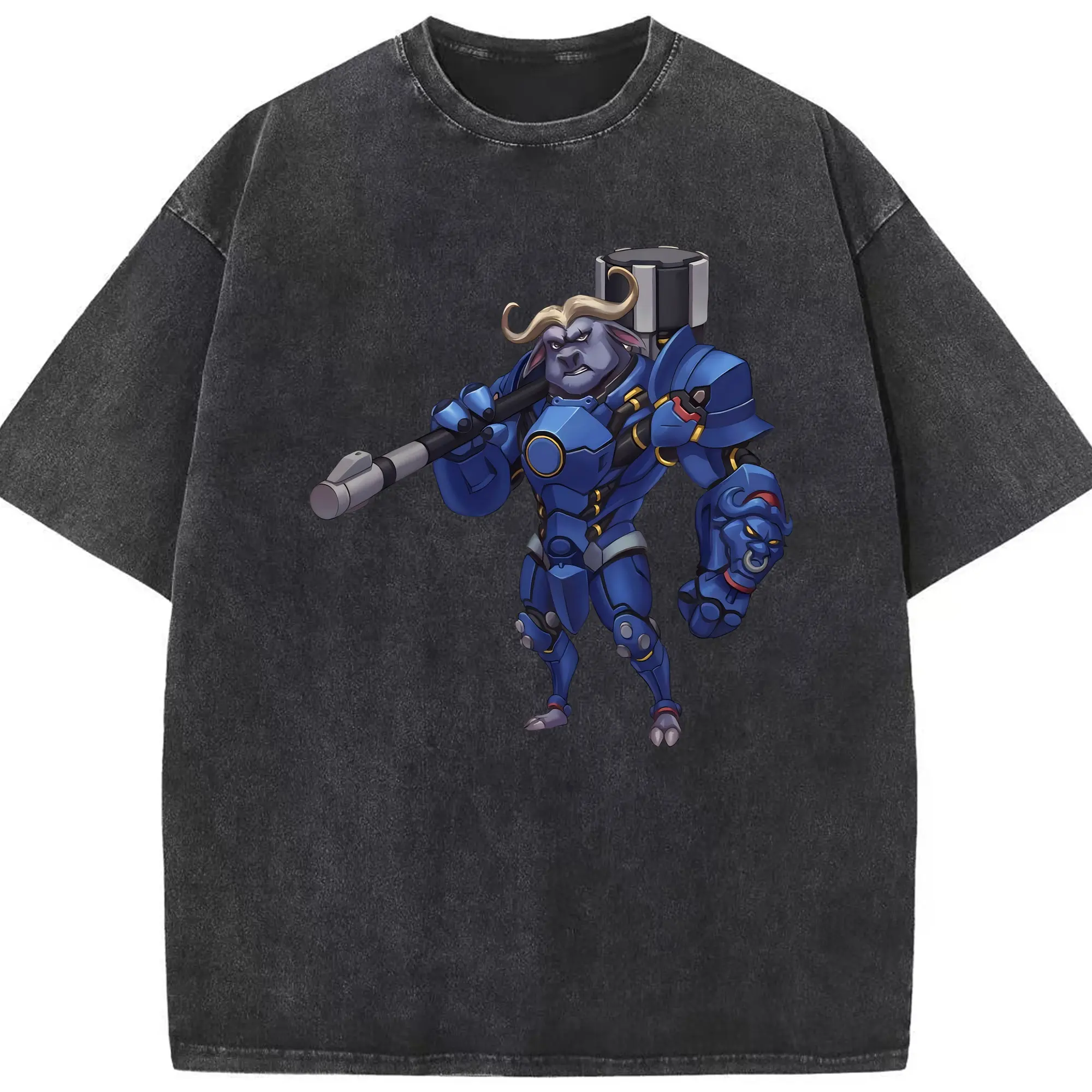 ズートピア グッズ,ボゴ署長 - 綿100％ ヴィンテージ風 半袖Tシャツ ・ フロントプリント ・ 柔らか肌触り ・ 通気性 快適 ・ スポーツ カジュアル 外出用