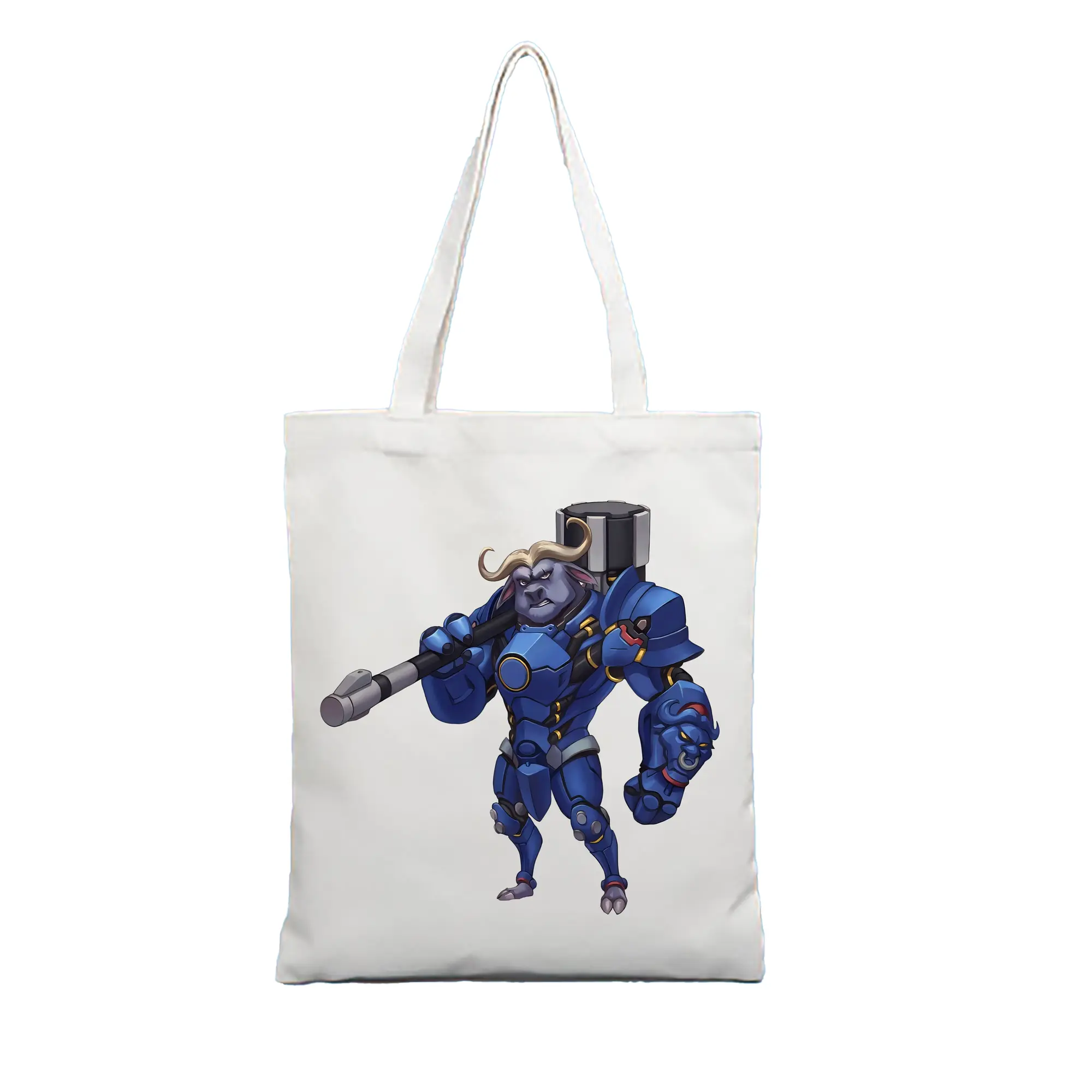 ズートピア グッズ,ボゴ署長 - 縦型キャンバス手提げバッグ（トートバッグ） ・ キャンバス素材 ・ ショッピング用 ・ 軽量 丈夫 お手入れ簡単