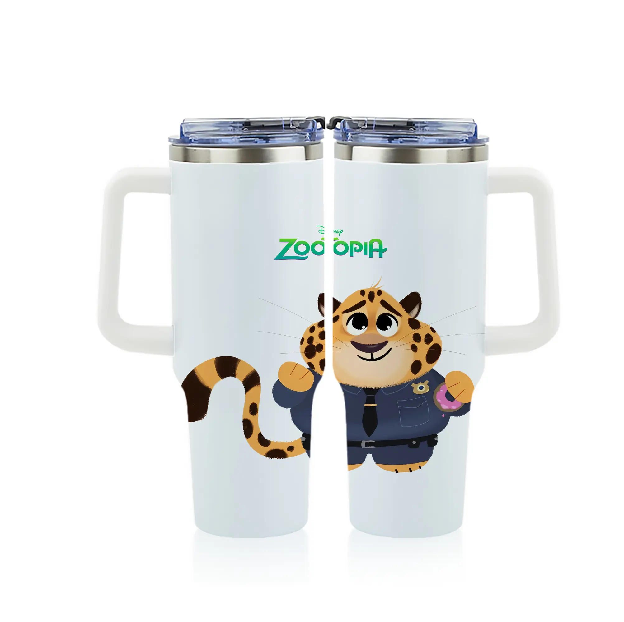 ズートピア グッズ,ベンジャミン・クロウハウザー - 1200mL フルプリント車用タンブラー ・ 304ステンレス 内側 ・ 201ステンレス 外側 ・ 保温 保冷 ・ 通勤 ドライブ アウトドア用