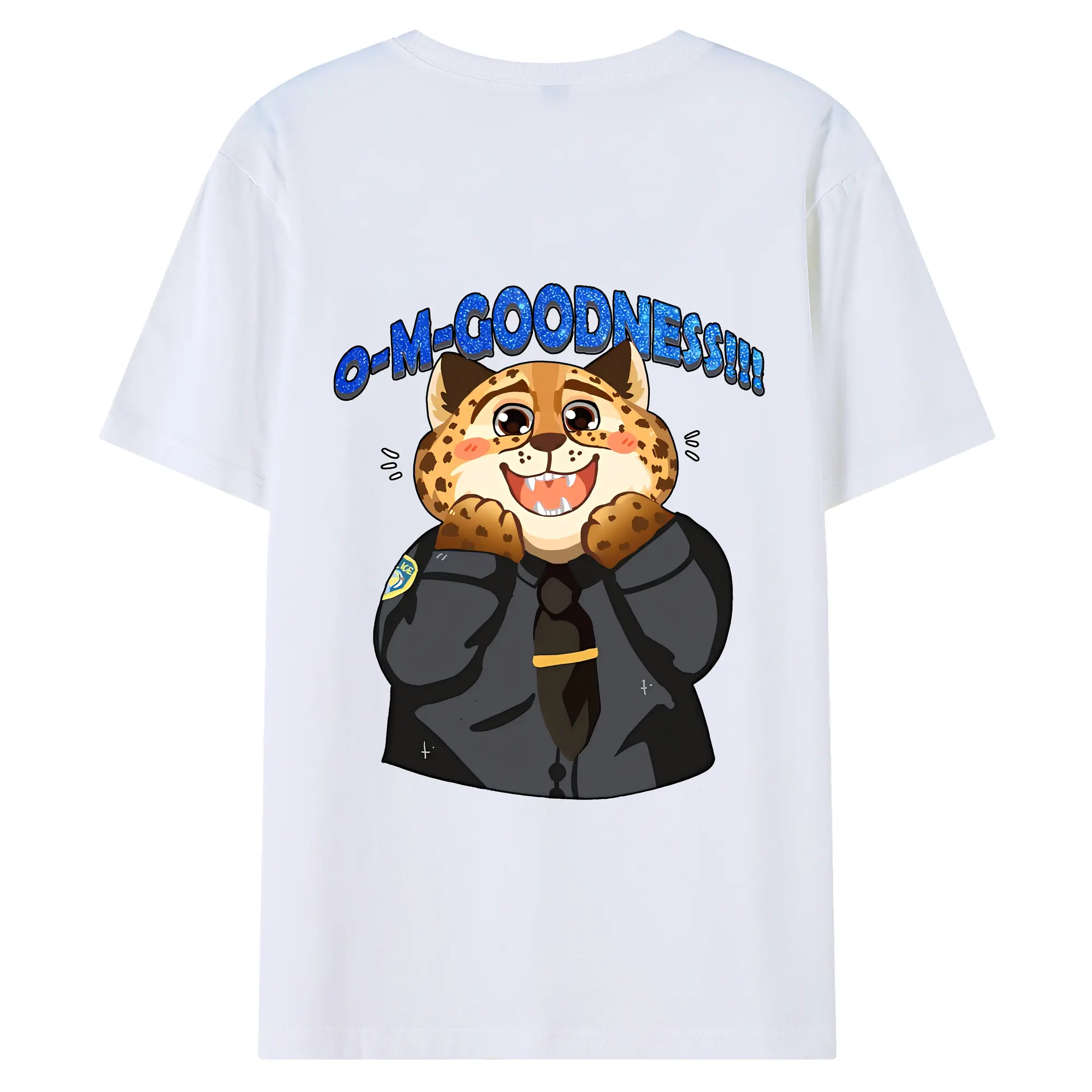 ズートピア グッズ,ベンジャミン・クロウハウザー - 綿100％ 半袖Tシャツ ・ バックプリント ・ 快適 通気性 ・ 日常使い 散歩 スポーツ用