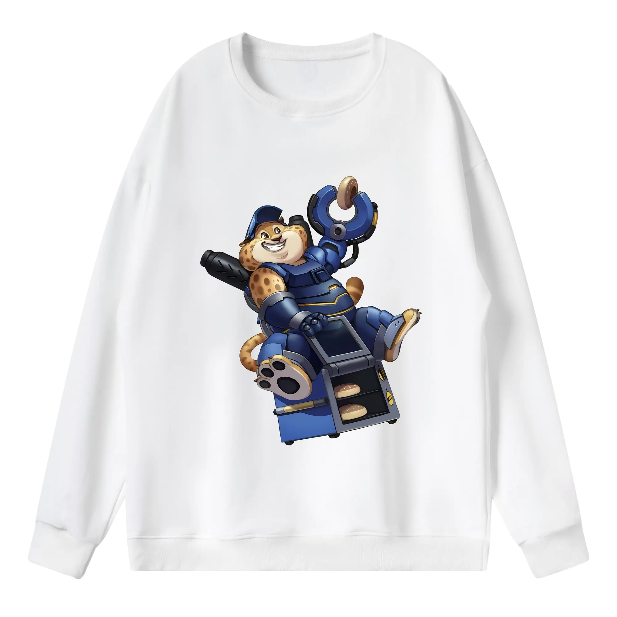 ズートピア グッズ,ベンジャミン・クロウハウザー - 薄手 クルーネック スウェット 裏毛260g · ポリエステル 春秋向け カジュアル 男女兼用 · トレーナー デイリー スポーツ 散歩に最適