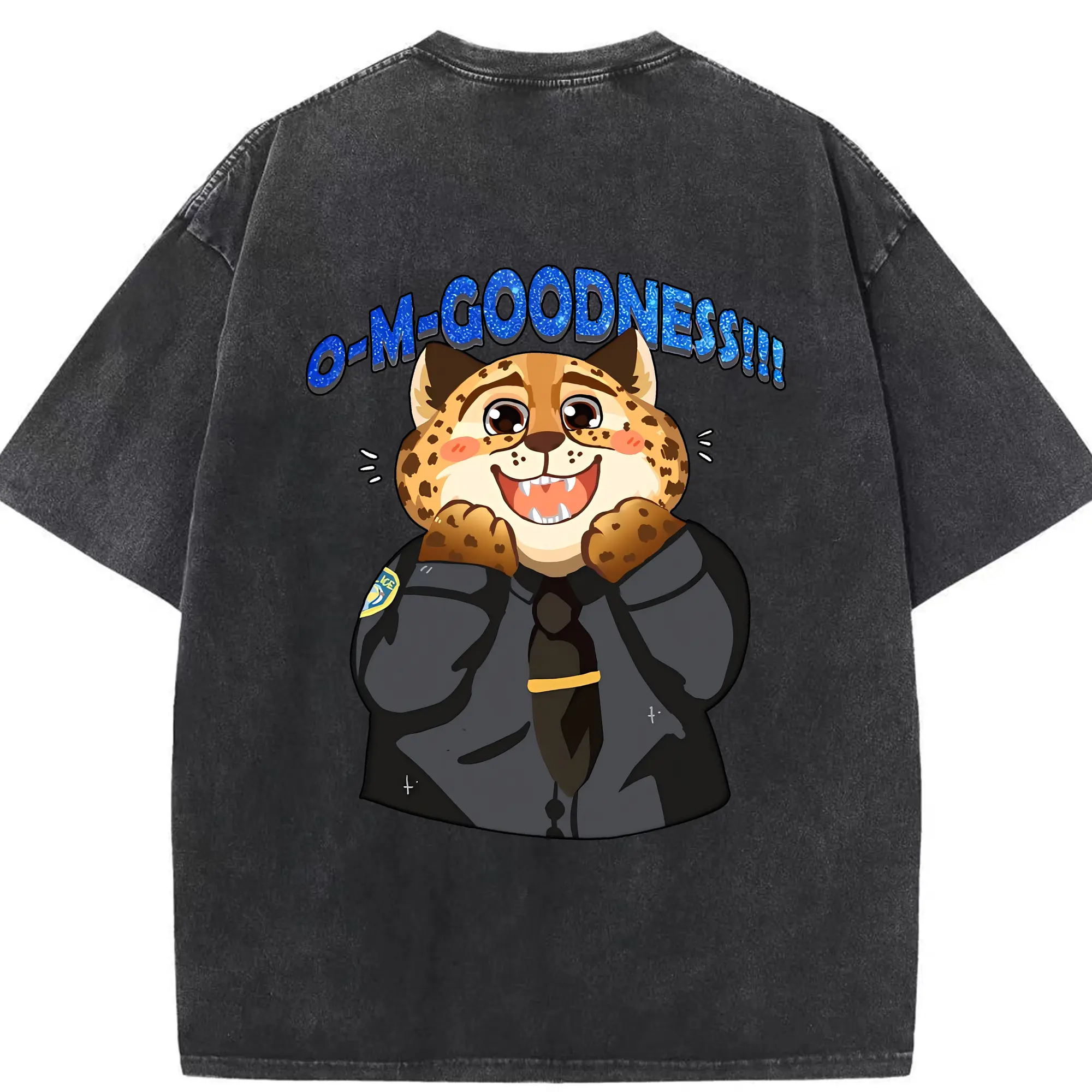 ズートピア グッズ,ベンジャミン・クロウハウザー - 綿100％ ヴィンテージ風 半袖Tシャツ ・ 背面プリント ・ 柔らか肌触り ・ 通気性 快適 ・ スポーツ カジュアル 外出用