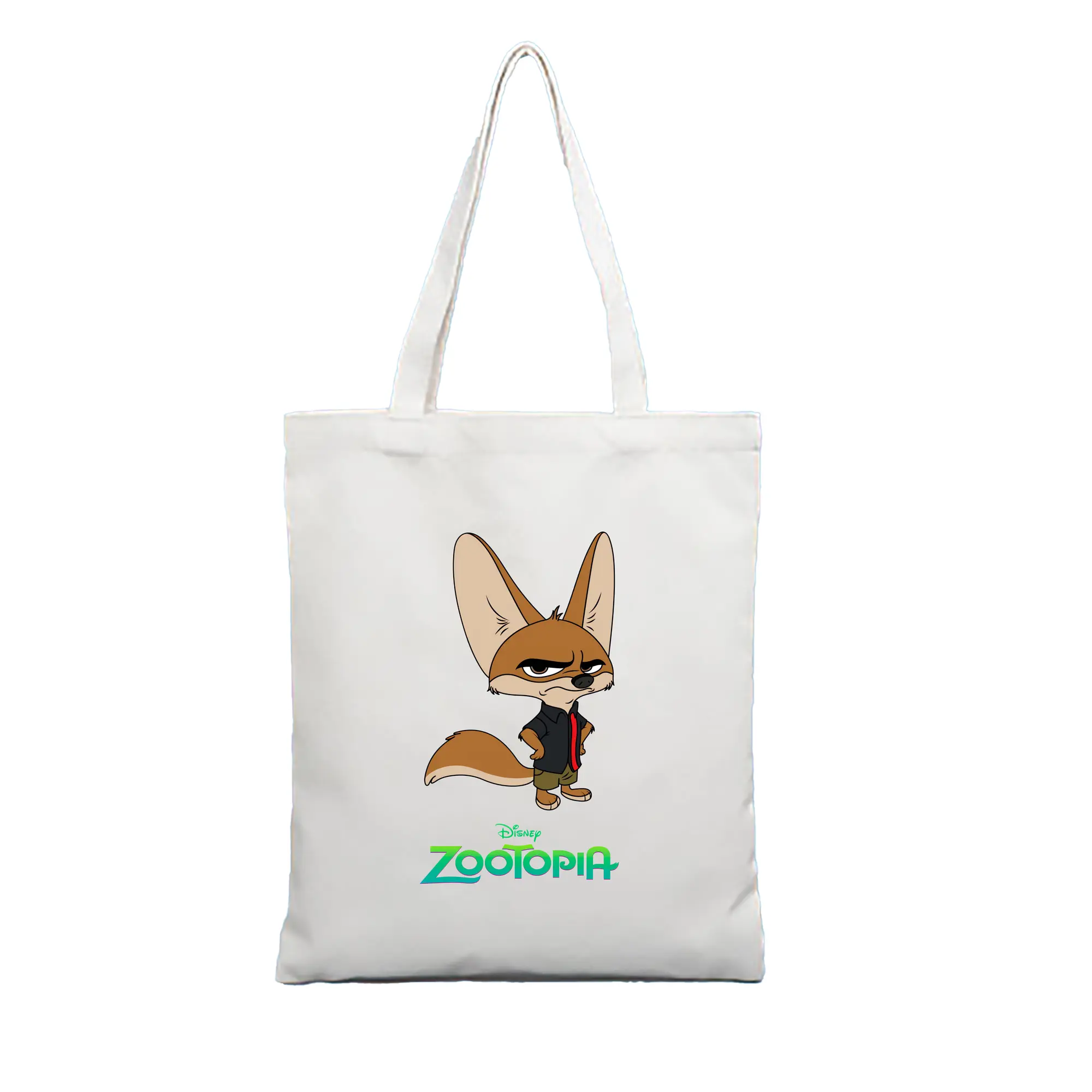 ズートピア グッズ,フィニック - 縦型キャンバス手提げバッグ（トートバッグ） ・ キャンバス素材 ・ ショッピング用 ・ 軽量 丈夫 お手入れ簡単