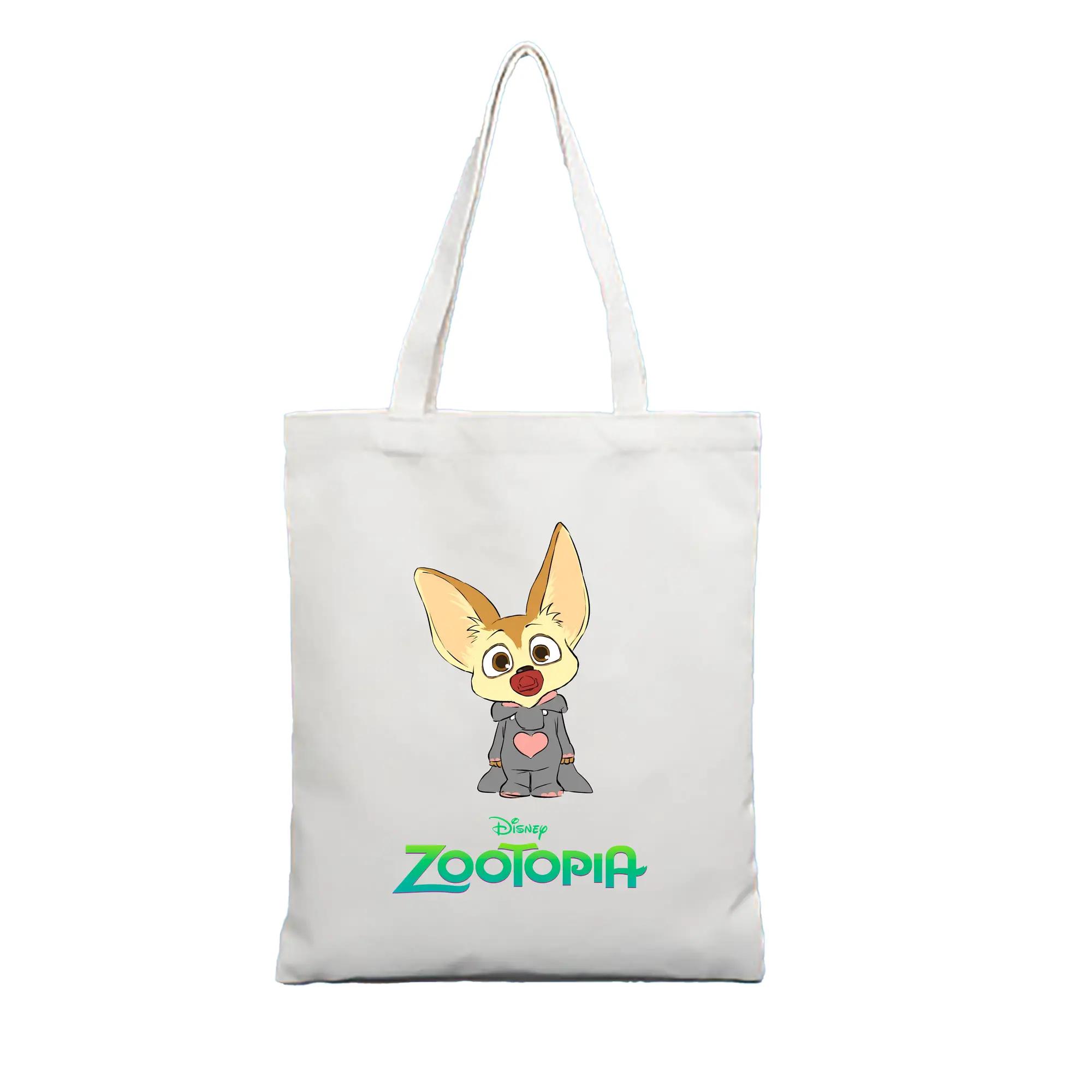 ズートピア グッズ,フィニック - 縦型キャンバス手提げバッグ（トートバッグ） ・ キャンバス素材 ・ ショッピング用 ・ 軽量 丈夫 お手入れ簡単