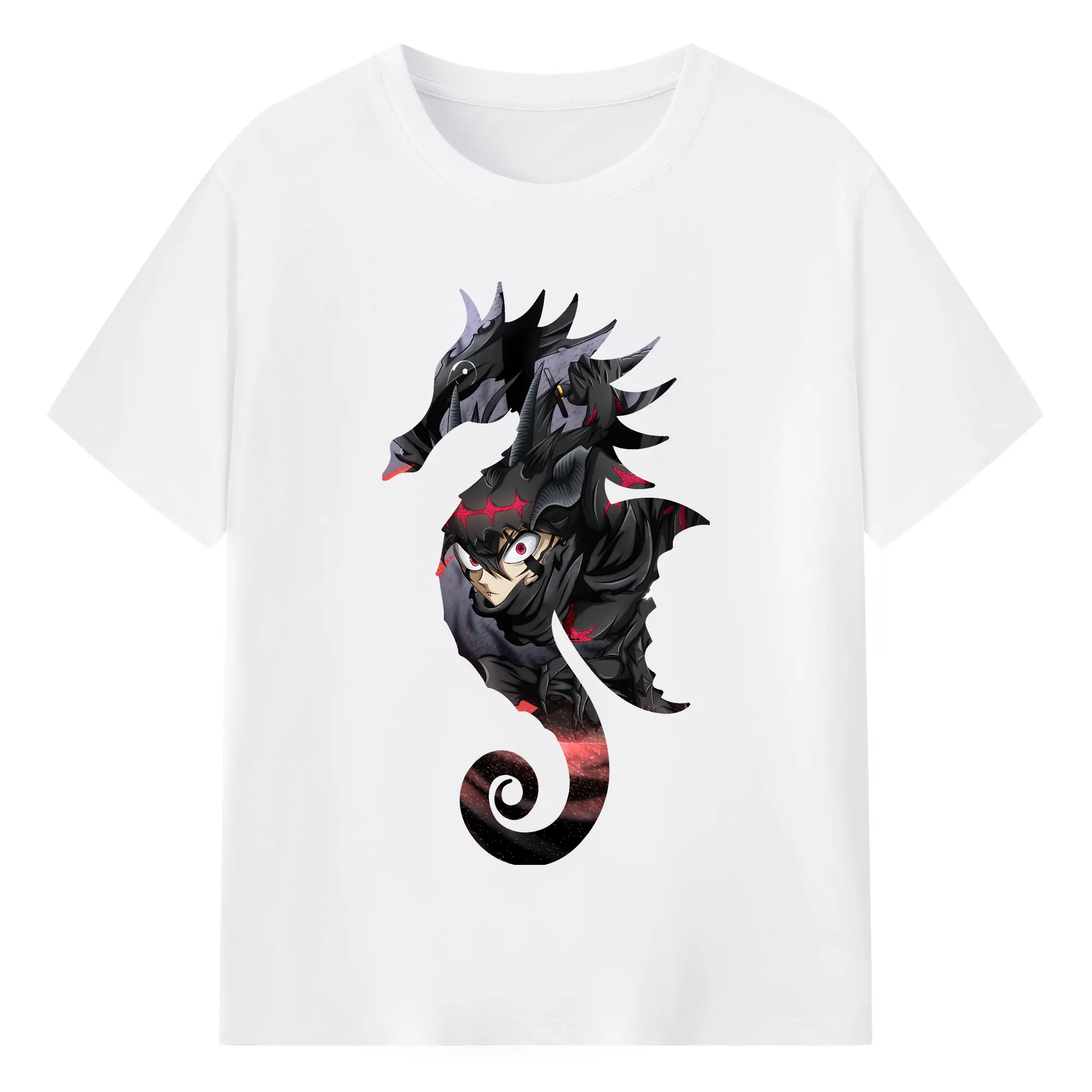 ブラッククローバー グッズ アスタ - 綿100％ 半袖Tシャツ ・ フロントプリント ・ 快適 通気性 ・ 日常使い 散歩 スポーツ用
