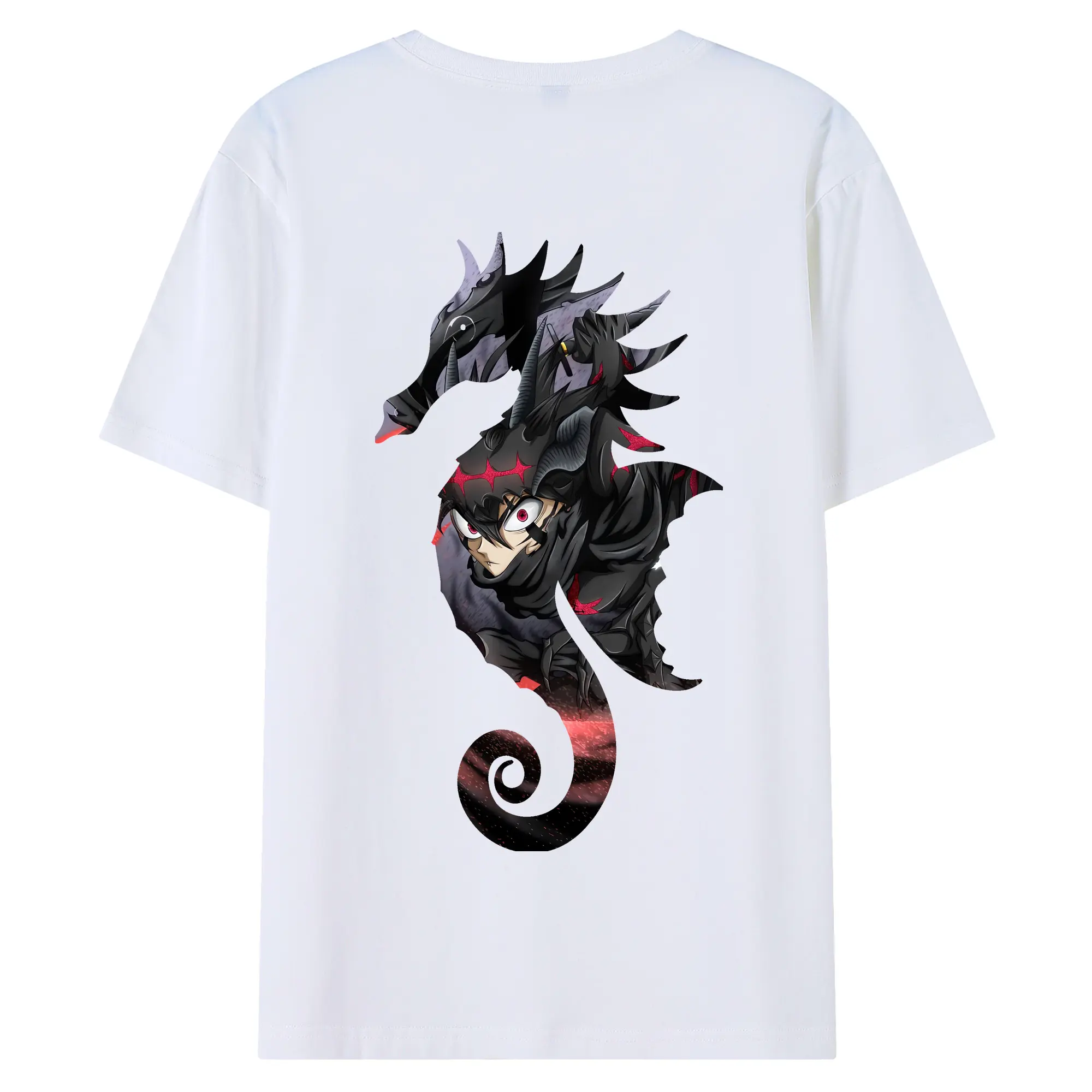 ブラッククローバー グッズ アスタ - 綿100％ 半袖Tシャツ ・ バックプリント ・ 快適 通気性 ・ 日常使い 散歩 スポーツ用