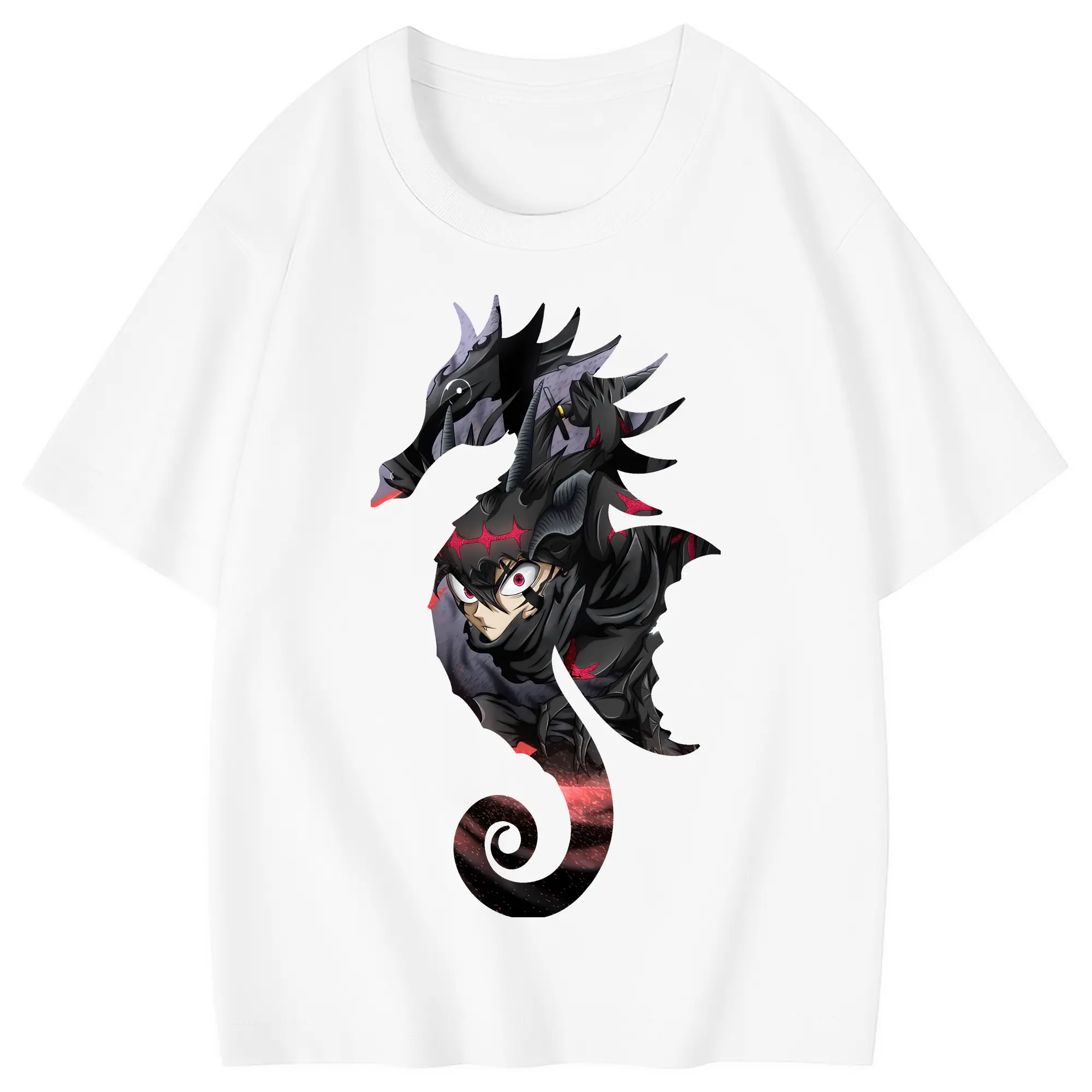 ブラッククローバー グッズ アスタ - 綿100％ キッズTシャツ ・ フロントプリント ・ 快適 通気性 ・ スポーツ カジュアル 散歩用