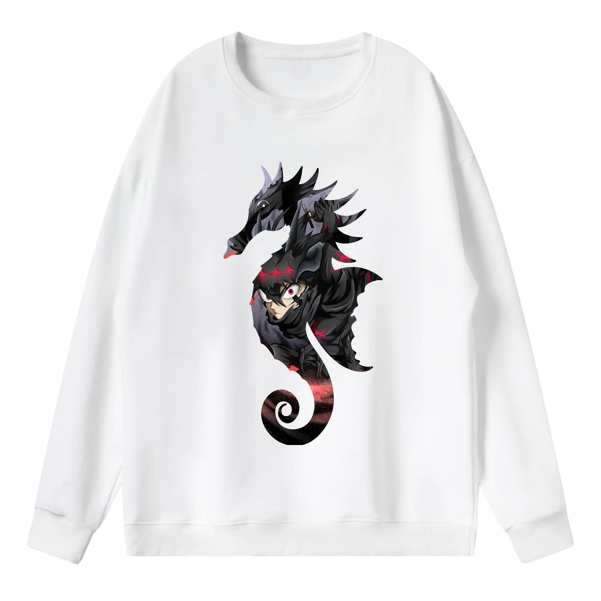 ブラッククローバー グッズ アスタ - 薄手 クルーネック スウェット 裏毛260g · ポリエステル 春秋向け カジュアル 男女兼用 · トレーナー デイリー スポーツ 散歩に最適