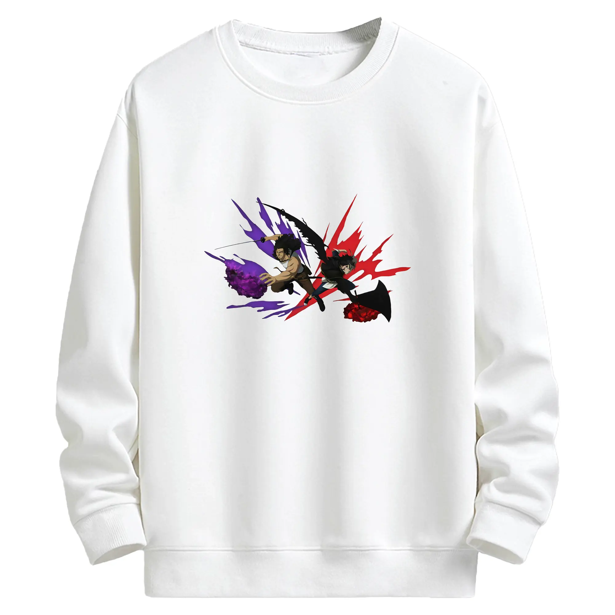 ブラッククローバー グッズ アスタ - キッズ クルーネックスウェットシャツ ・ フロントプリント ・ 綿80％ ポリエステル20％ ・ 快適 通学 スポーツ 日常使い お散歩用