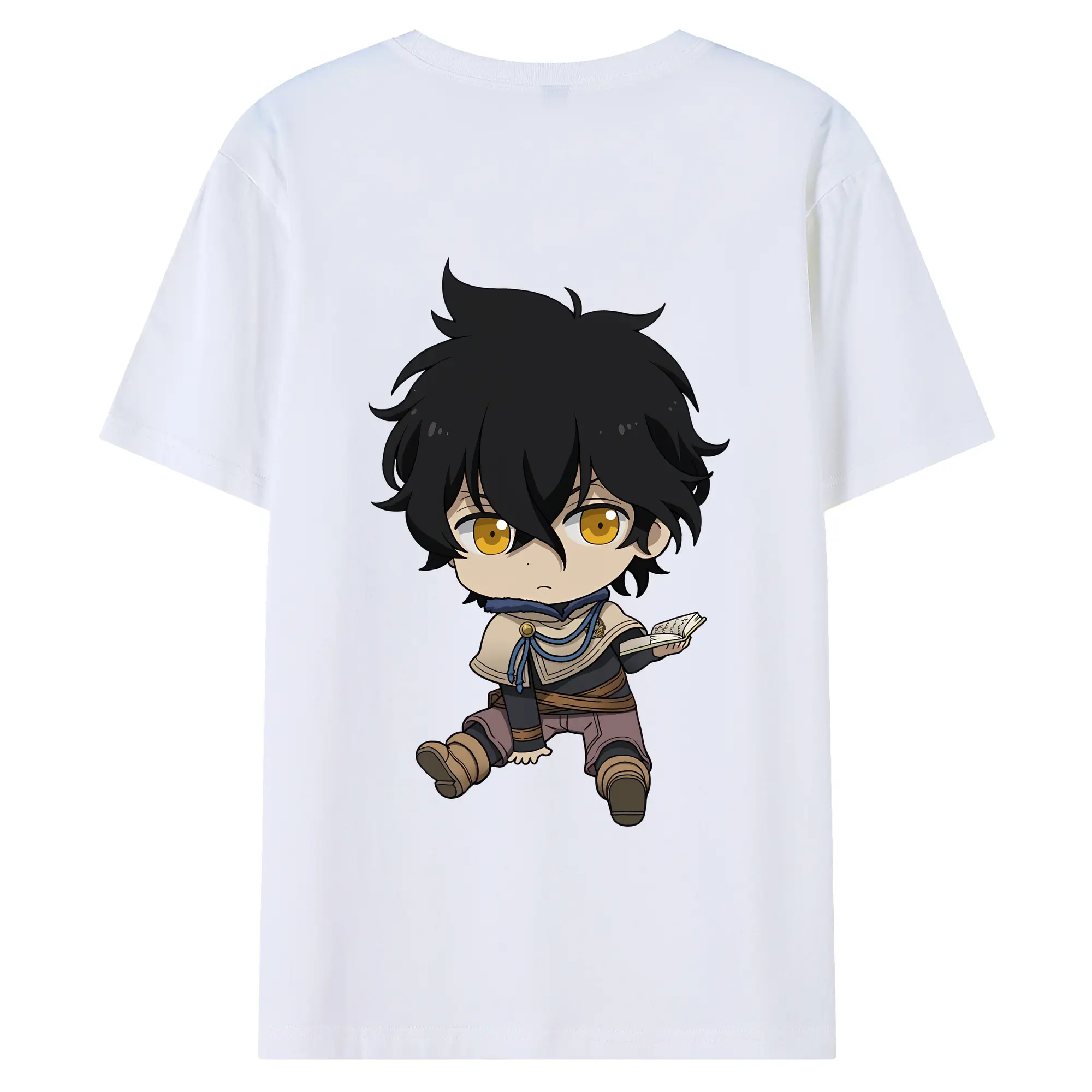 ブラッククローバー グッズ ユノ・グリンベリオール - 綿100％ 半袖Tシャツ ・ バックプリント ・ 快適 通気性 ・ 日常使い 散歩 スポーツ用