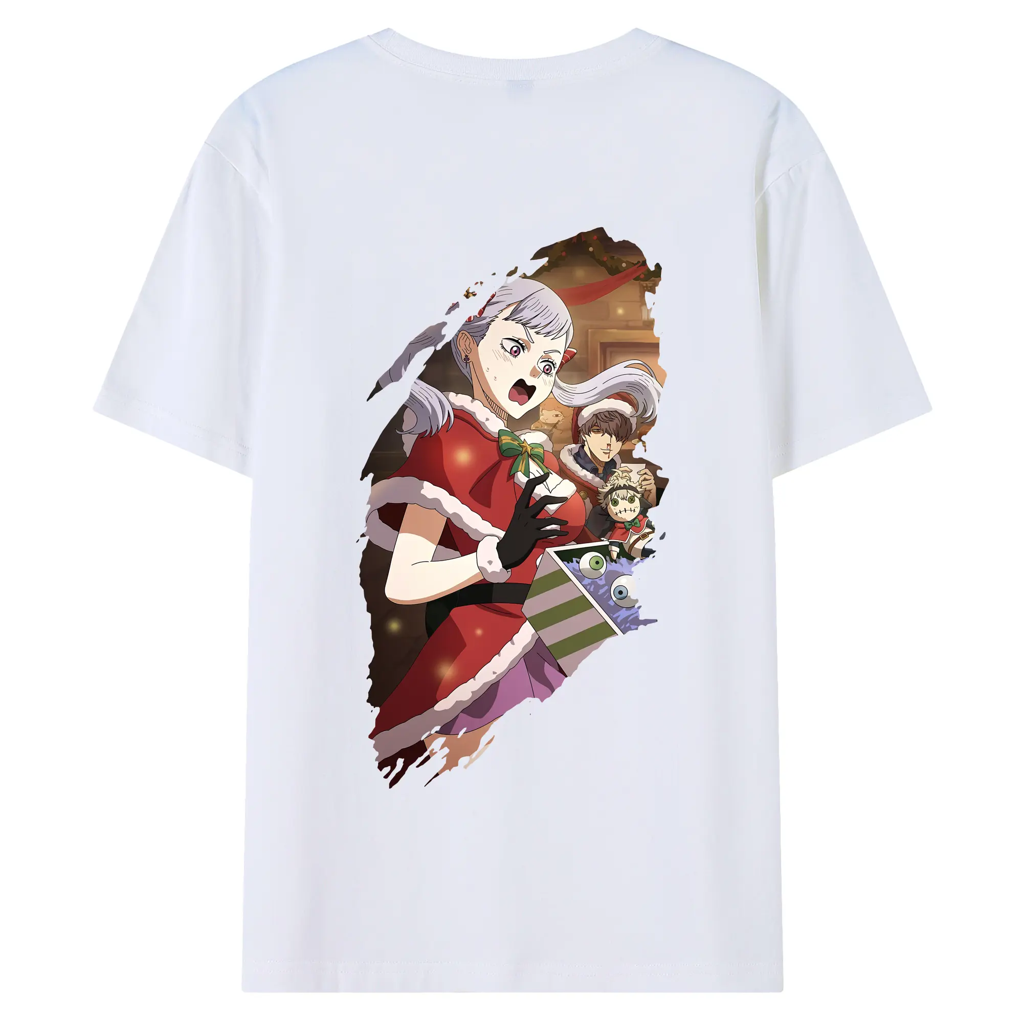 ブラッククローバー グッズ ノエル・シルヴァ - 綿100％ 半袖Tシャツ ・ バックプリント ・ 快適 通気性 ・ 日常使い 散歩 スポーツ用