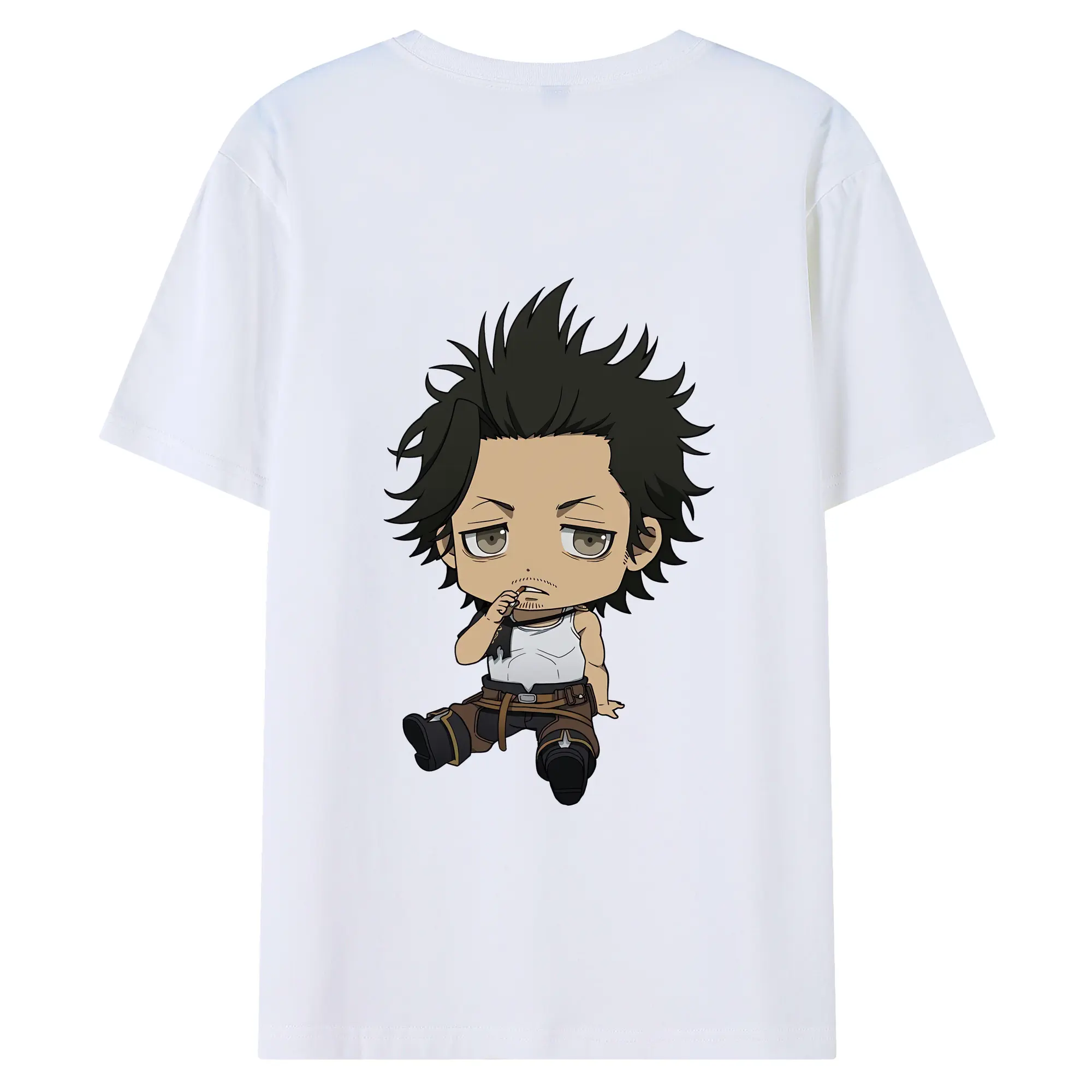 ブラッククローバー グッズ ヤミ・スケヒロ - 綿100％ 半袖Tシャツ ・ バックプリント ・ 快適 通気性 ・ 日常使い 散歩 スポーツ用