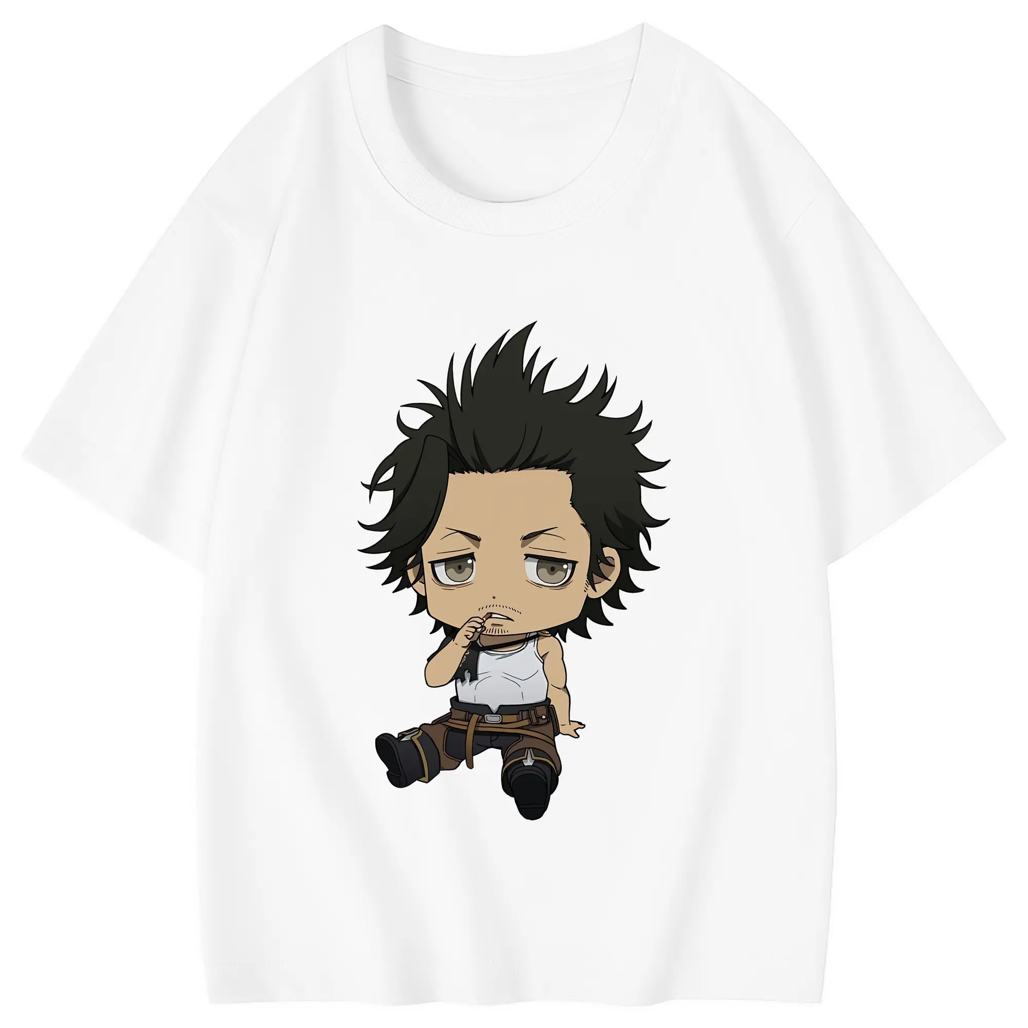 ブラッククローバー グッズ ヤミ・スケヒロ - 綿100％ キッズTシャツ ・ フロントプリント ・ 快適 通気性 ・ スポーツ カジュアル 散歩用