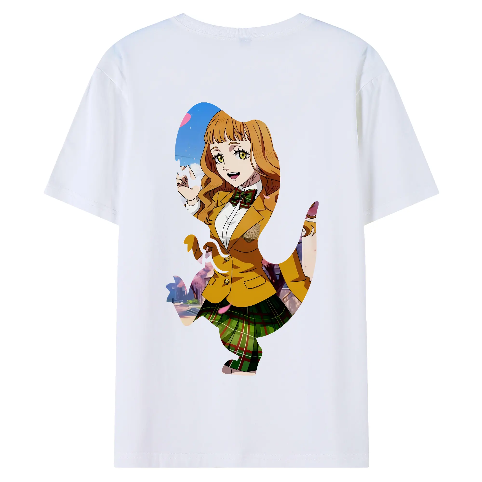 ブラッククローバー グッズ ミモザ・ヴァーミリオン - 綿100％ 半袖Tシャツ ・ バックプリント ・ 快適 通気性 ・ 日常使い 散歩 スポーツ用