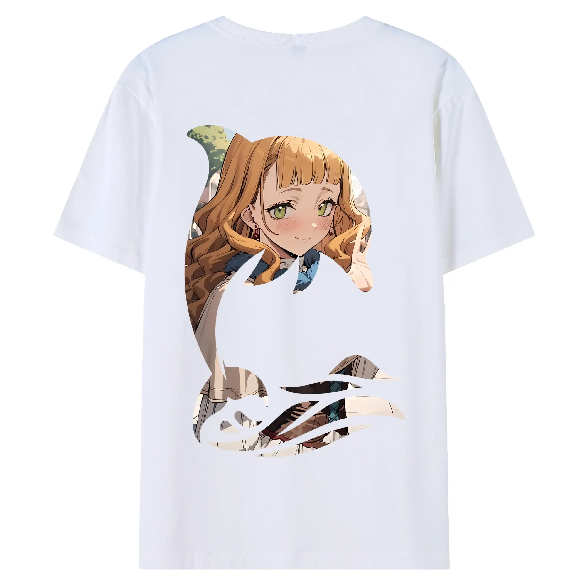 ブラッククローバー グッズ ミモザ・ヴァーミリオン - 綿100％ 半袖Tシャツ ・ バックプリント ・ 快適 通気性 ・ 日常使い 散歩 スポーツ用