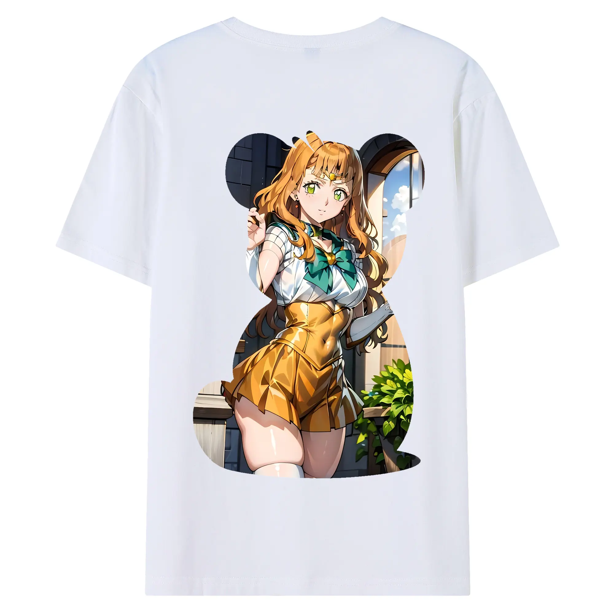 ブラッククローバー グッズ ミモザ・ヴァーミリオン - 綿100％ 半袖Tシャツ ・ バックプリント ・ 快適 通気性 ・ 日常使い 散歩 スポーツ用