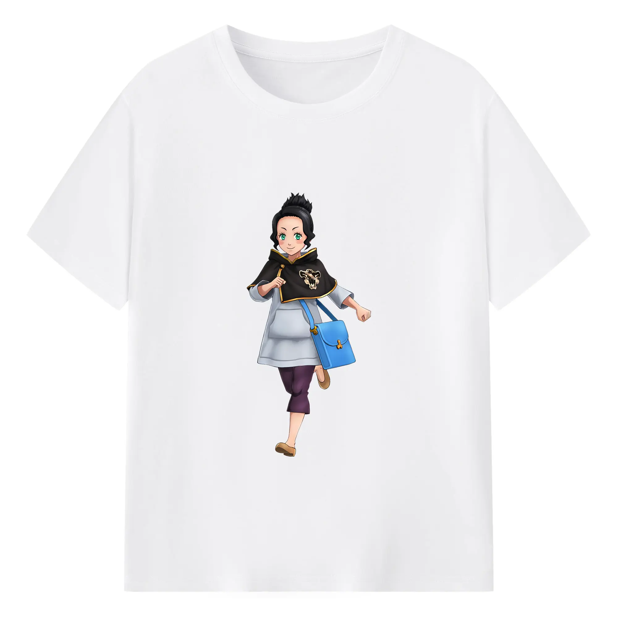 ブラッククローバー グッズ チャーミー・パピットソン - 綿100％ 半袖Tシャツ ・ フロントプリント ・ 快適 通気性 ・ 日常使い 散歩 スポーツ用