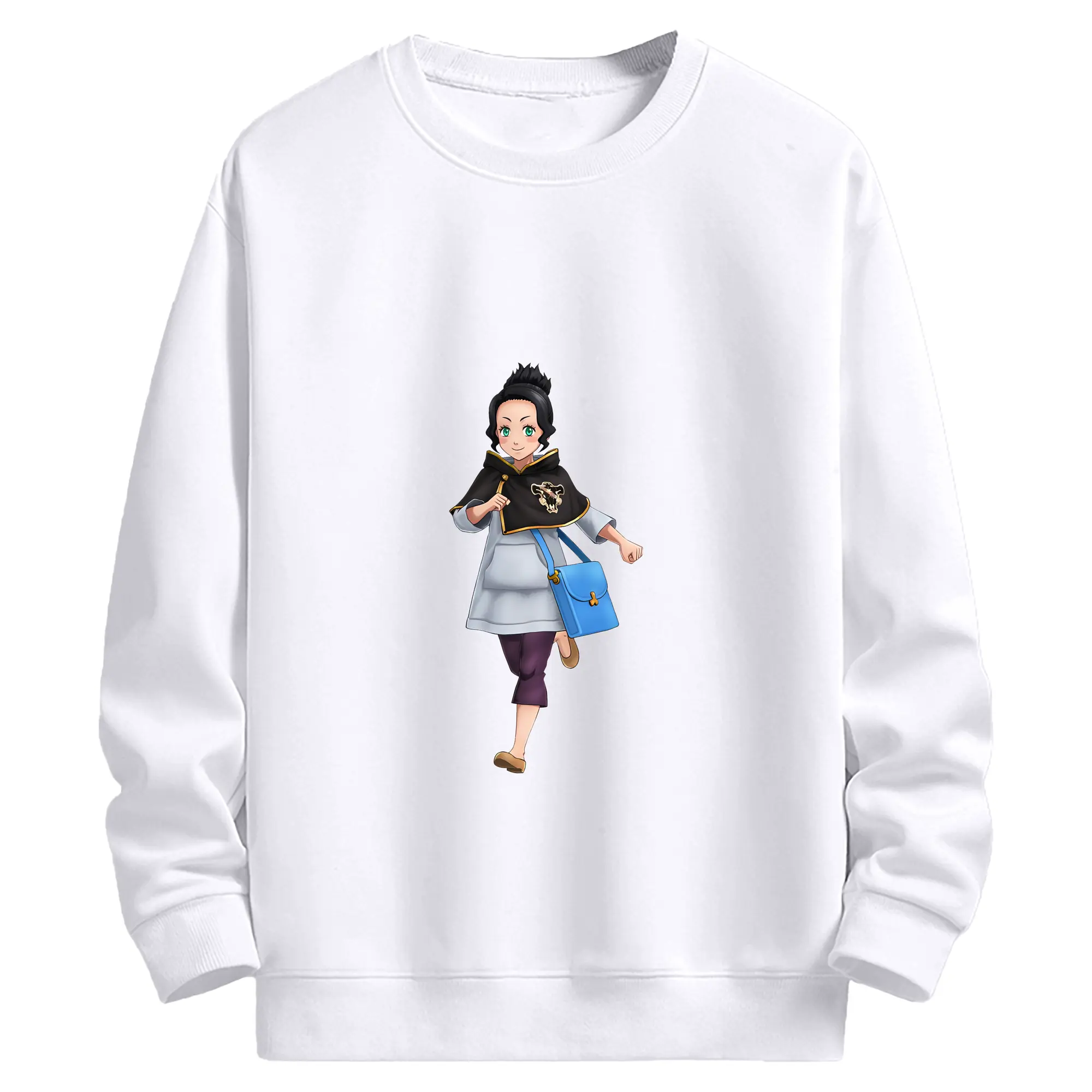 ブラッククローバー グッズ チャーミー・パピットソン - 高品質 クルーネック スウェット ・ コットン59％ ポリエステル41％ ・ ユニセックス 長袖 トレーナー ・ カジュアル デイリー スポーツ 散歩用