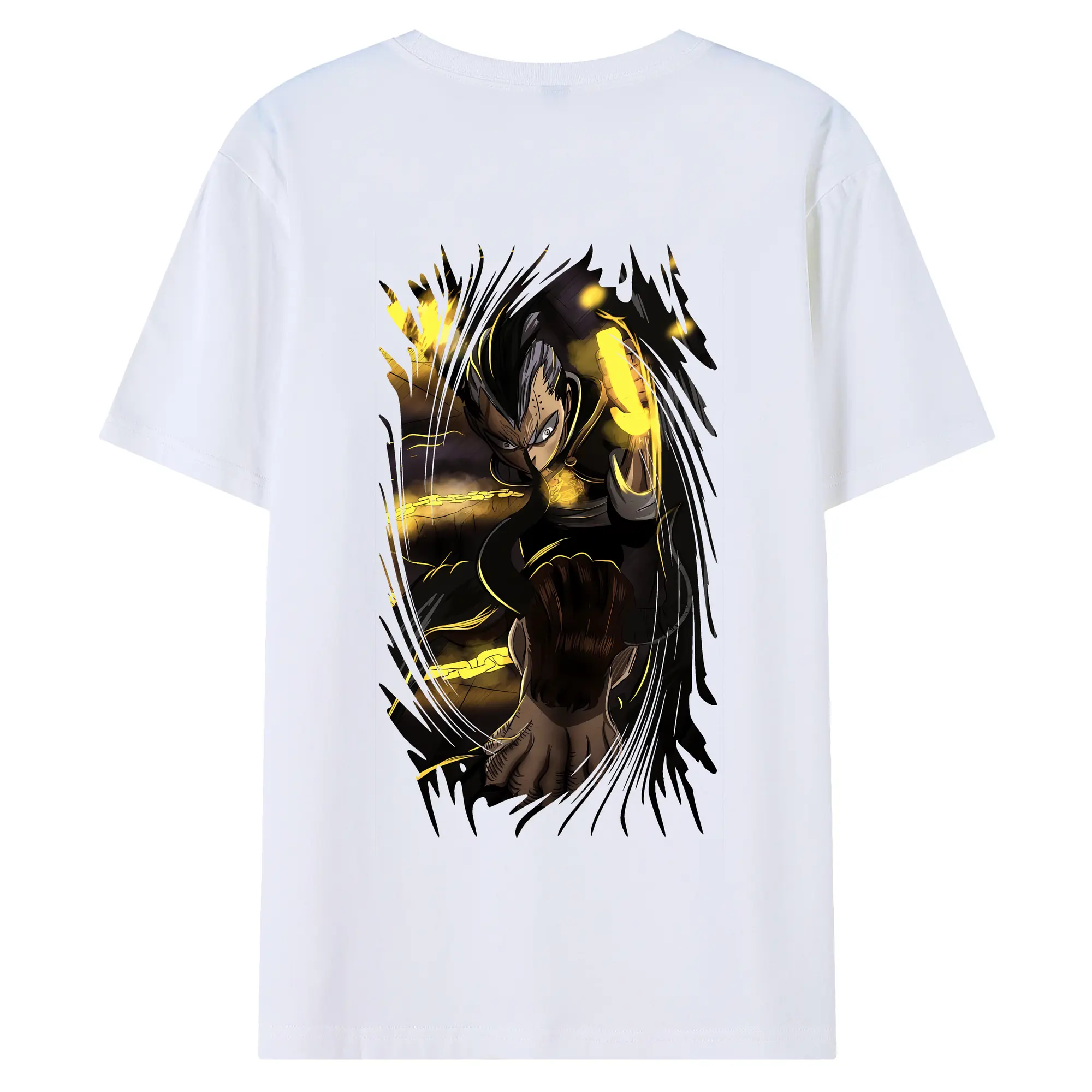 ブラッククローバー グッズ マグナ・スウィング - 綿100％ 半袖Tシャツ ・ バックプリント ・ 快適 通気性 ・ 日常使い 散歩 スポーツ用