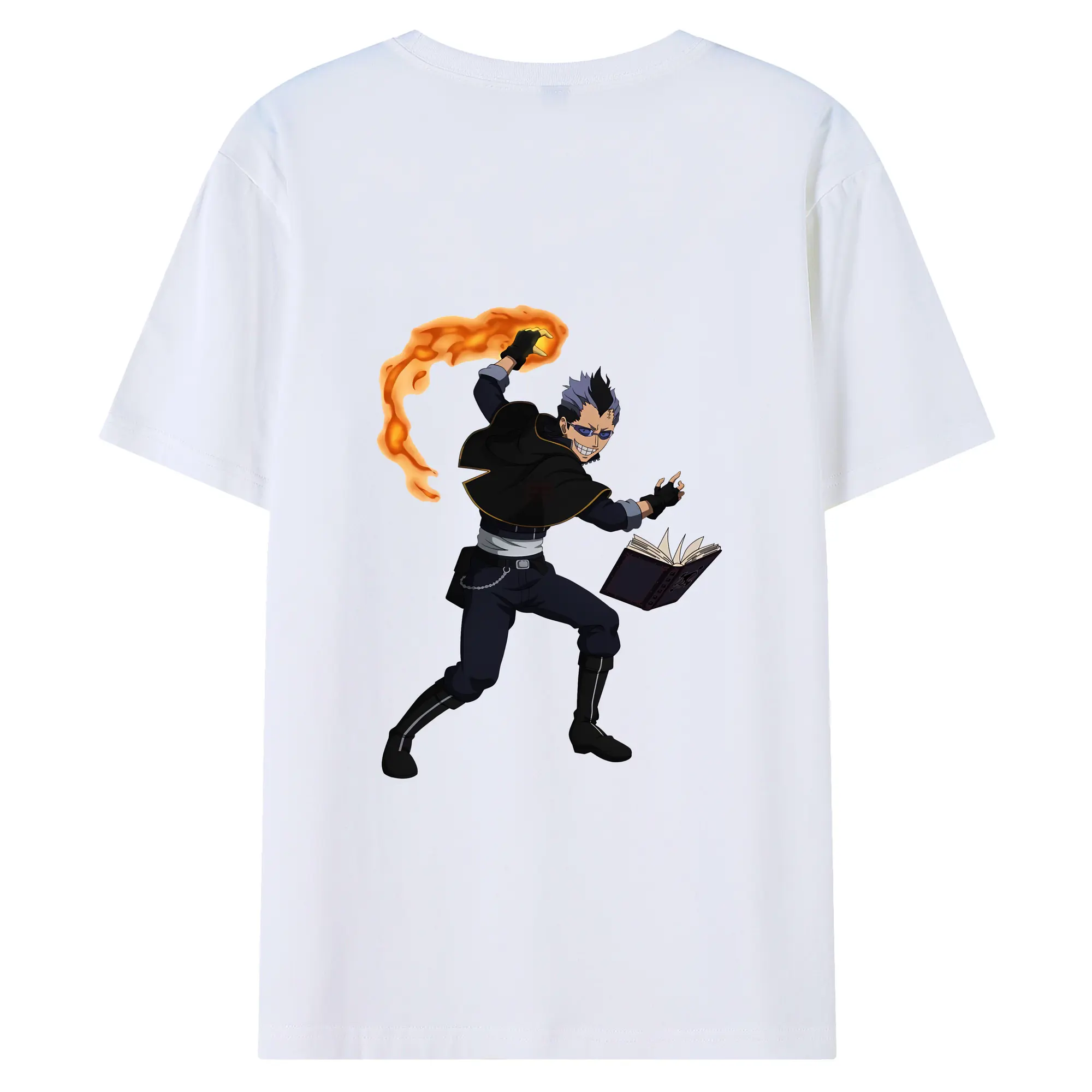 ブラッククローバー グッズ マグナ・スウィング - 綿100％ 半袖Tシャツ ・ バックプリント ・ 快適 通気性 ・ 日常使い 散歩 スポーツ用