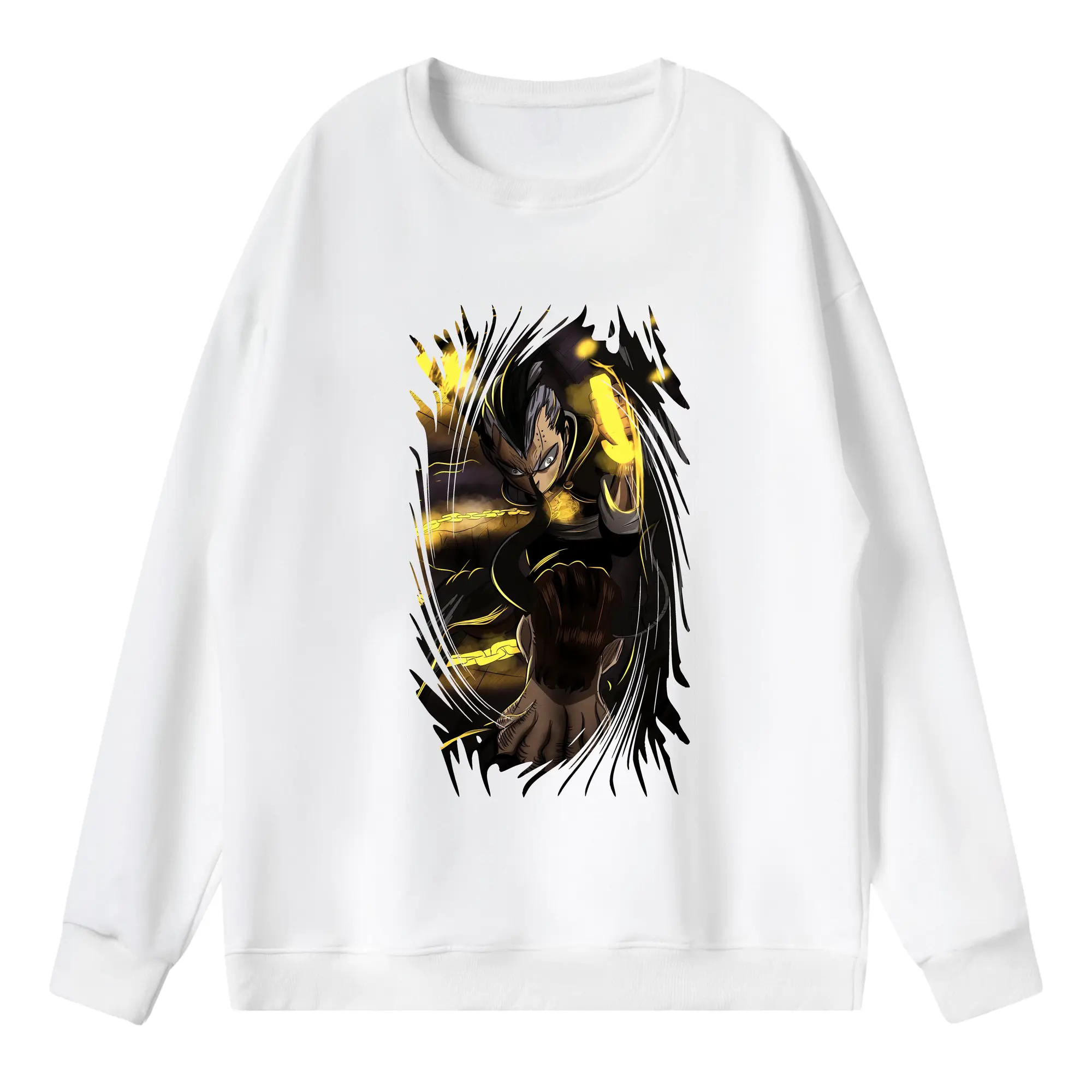 ブラッククローバー グッズ マグナ・スウィング - 薄手 クルーネック スウェット 裏毛260g · ポリエステル 春秋向け カジュアル 男女兼用 · トレーナー デイリー スポーツ 散歩に最適