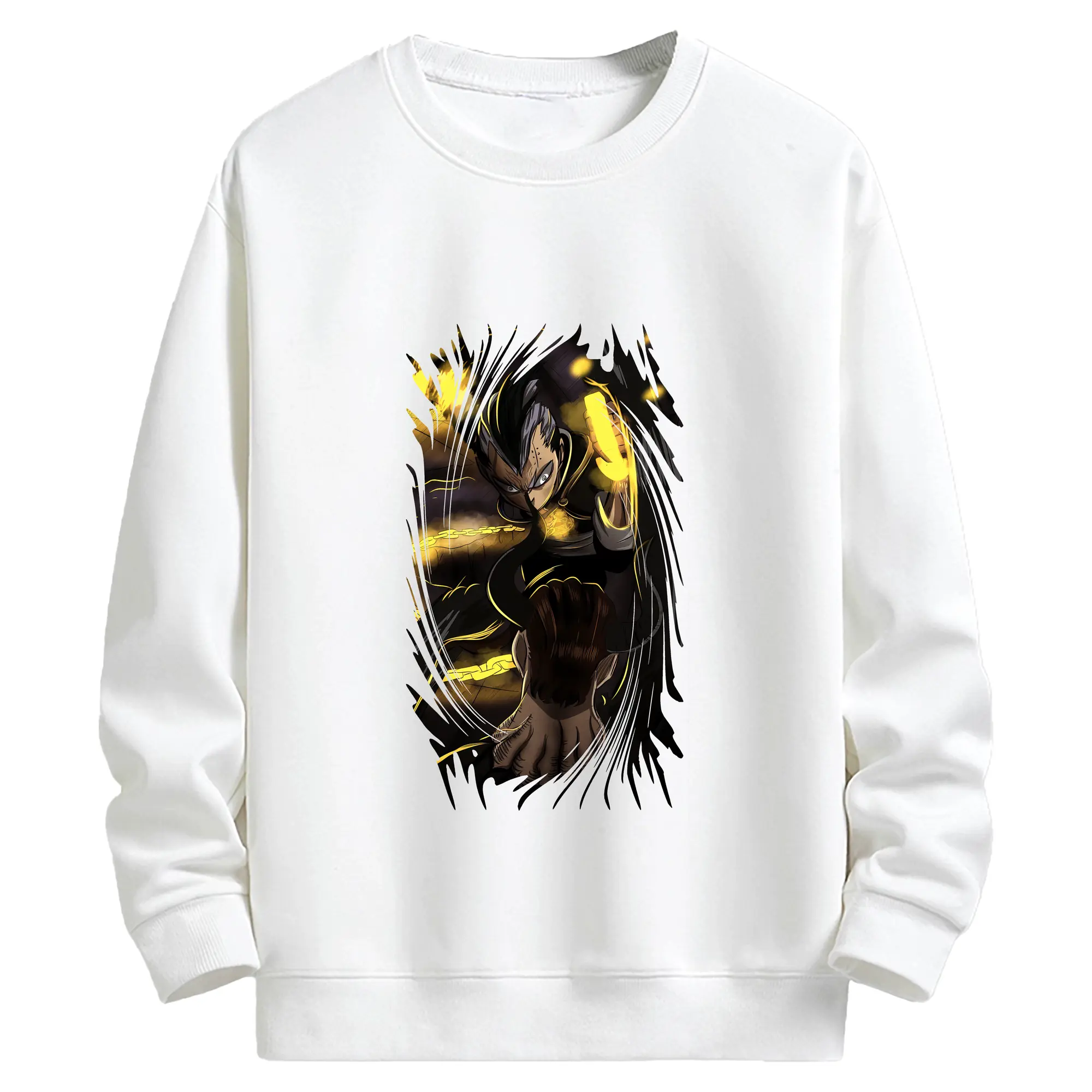 ブラッククローバー グッズ マグナ・スウィング - キッズ クルーネックスウェットシャツ ・ フロントプリント ・ 綿80％ ポリエステル20％ ・ 快適 通学 スポーツ 日常使い お散歩用