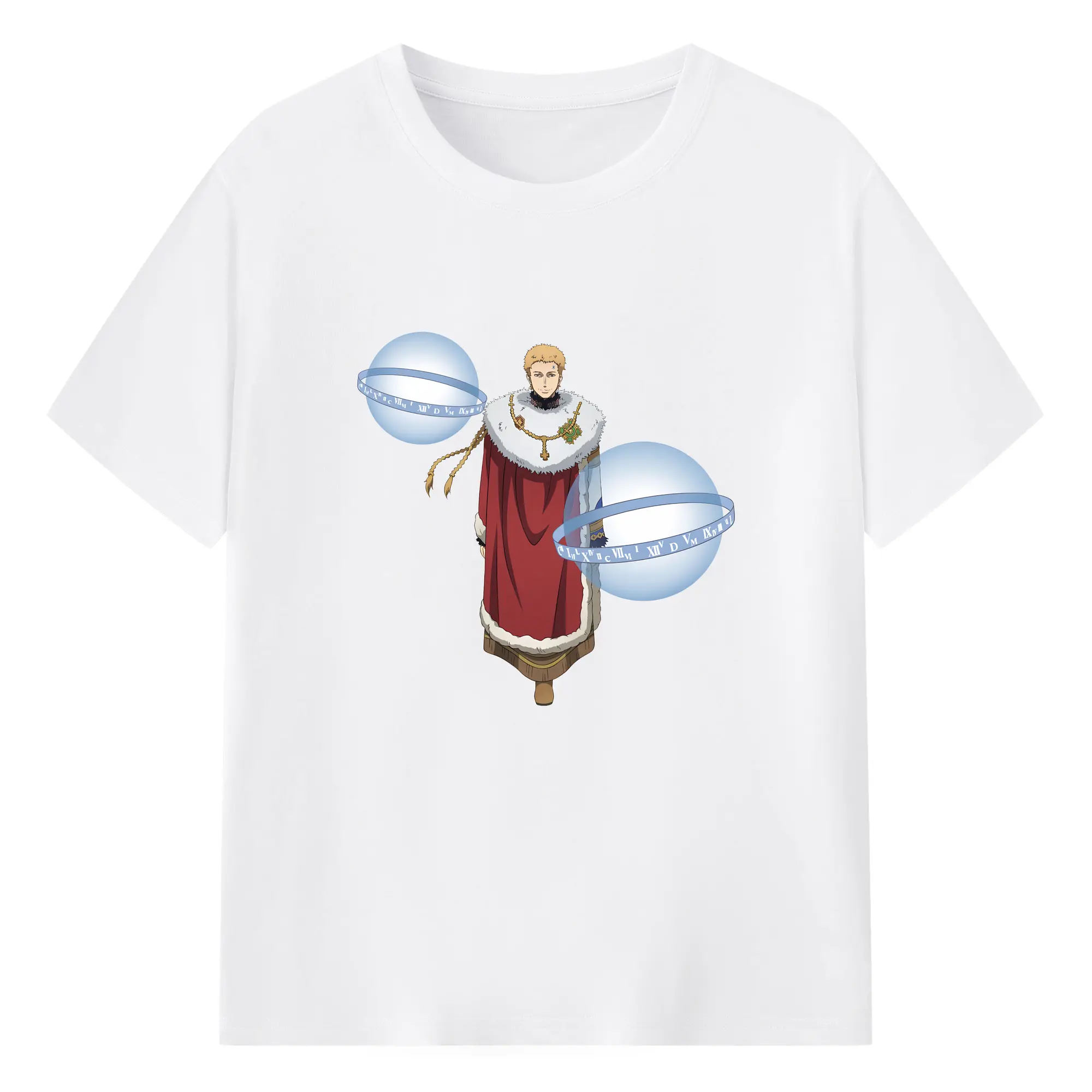 ブラッククローバー グッズ ユリウス・ノヴァクロノ - 綿100％ 半袖Tシャツ ・ フロントプリント ・ 快適 通気性 ・ 日常使い 散歩 スポーツ用