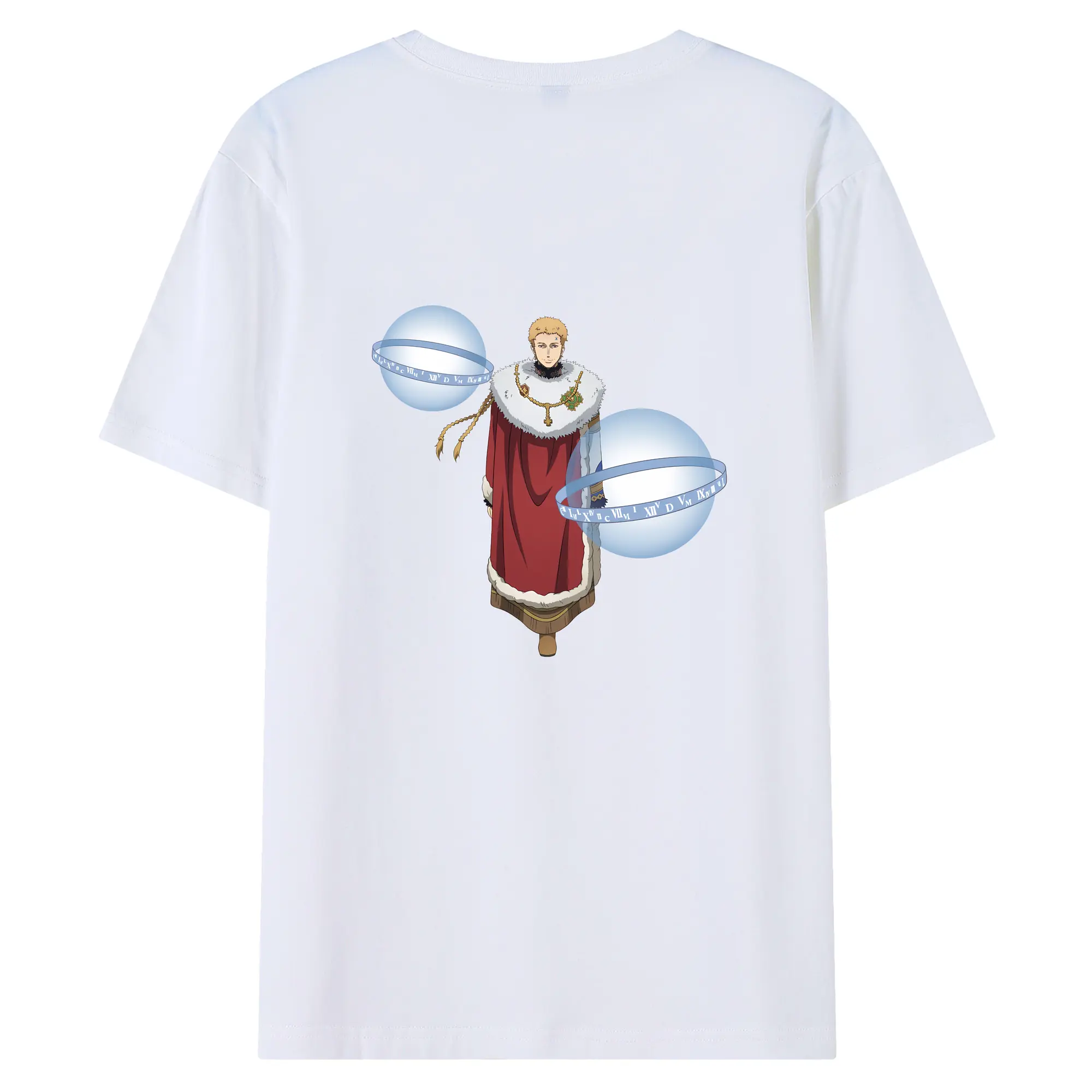 ブラッククローバー グッズ ユリウス・ノヴァクロノ - 綿100％ 半袖Tシャツ ・ バックプリント ・ 快適 通気性 ・ 日常使い 散歩 スポーツ用