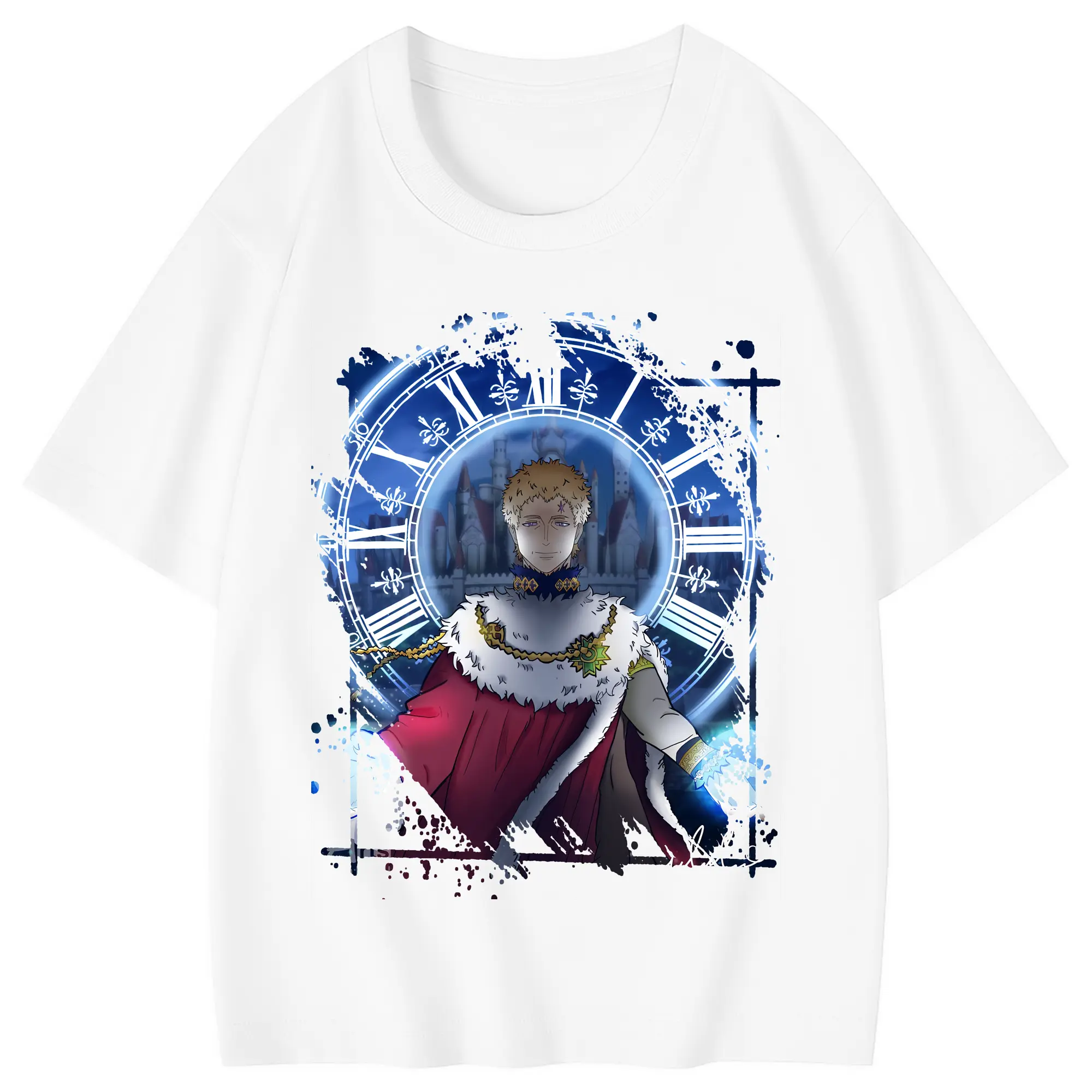 ブラッククローバー グッズ ユリウス・ノヴァクロノ - 綿100％ キッズTシャツ ・ フロントプリント ・ 快適 通気性 ・ スポーツ カジュアル 散歩用