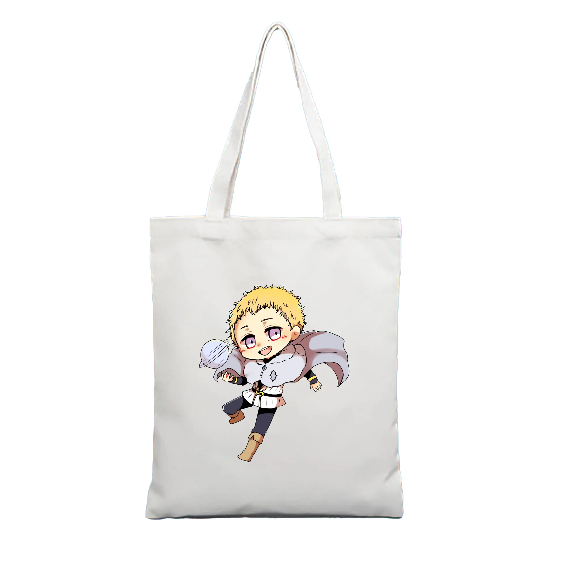 ブラッククローバー グッズ ユリウス・ノヴァクロノ - 縦型キャンバス手提げバッグ（トートバッグ） ・ キャンバス素材 ・ ショッピング用 ・ 軽量 丈夫 お手入れ簡単