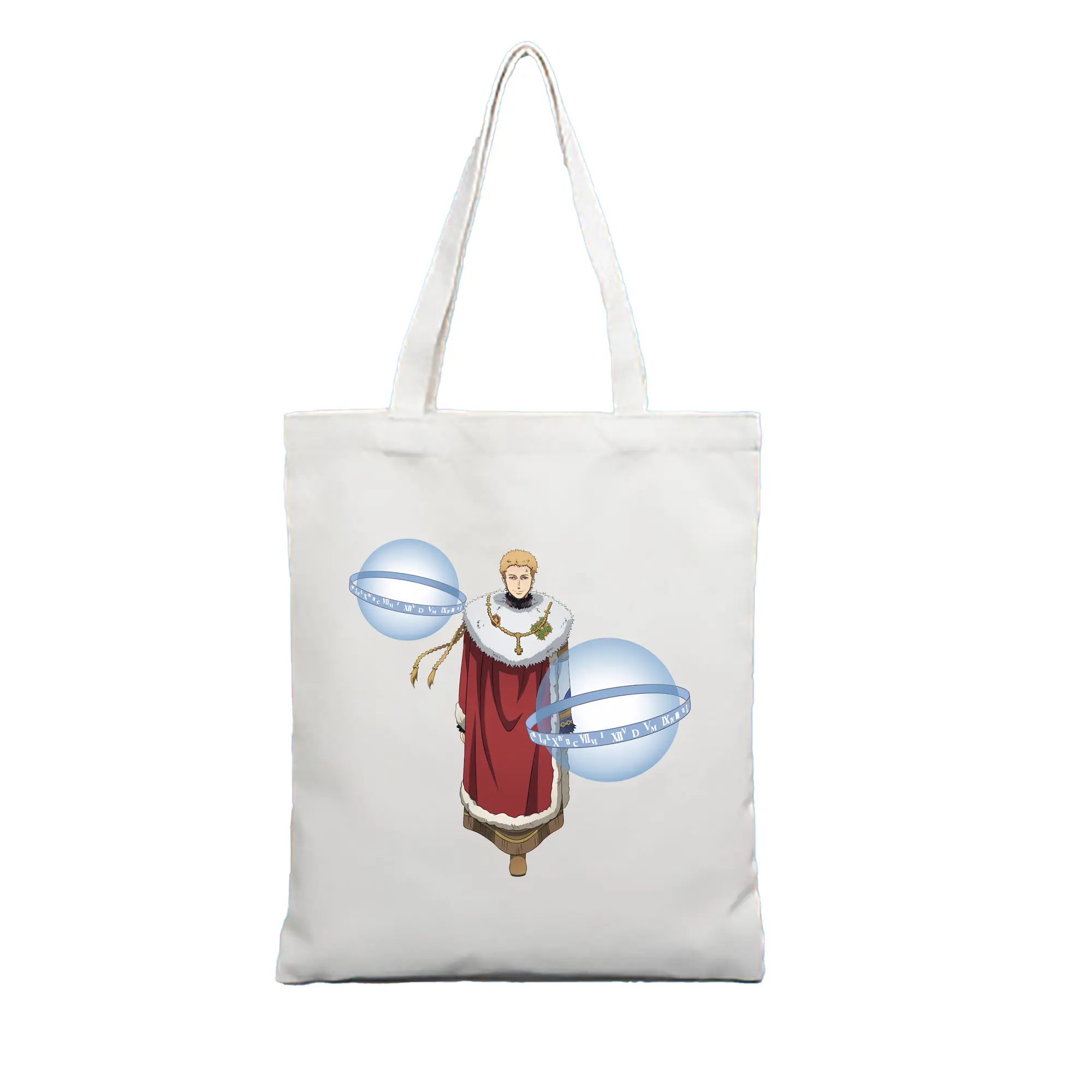 ブラッククローバー グッズ ユリウス・ノヴァクロノ - 縦型キャンバス手提げバッグ（トートバッグ） ・ キャンバス素材 ・ ショッピング用 ・ 軽量 丈夫 お手入れ簡単