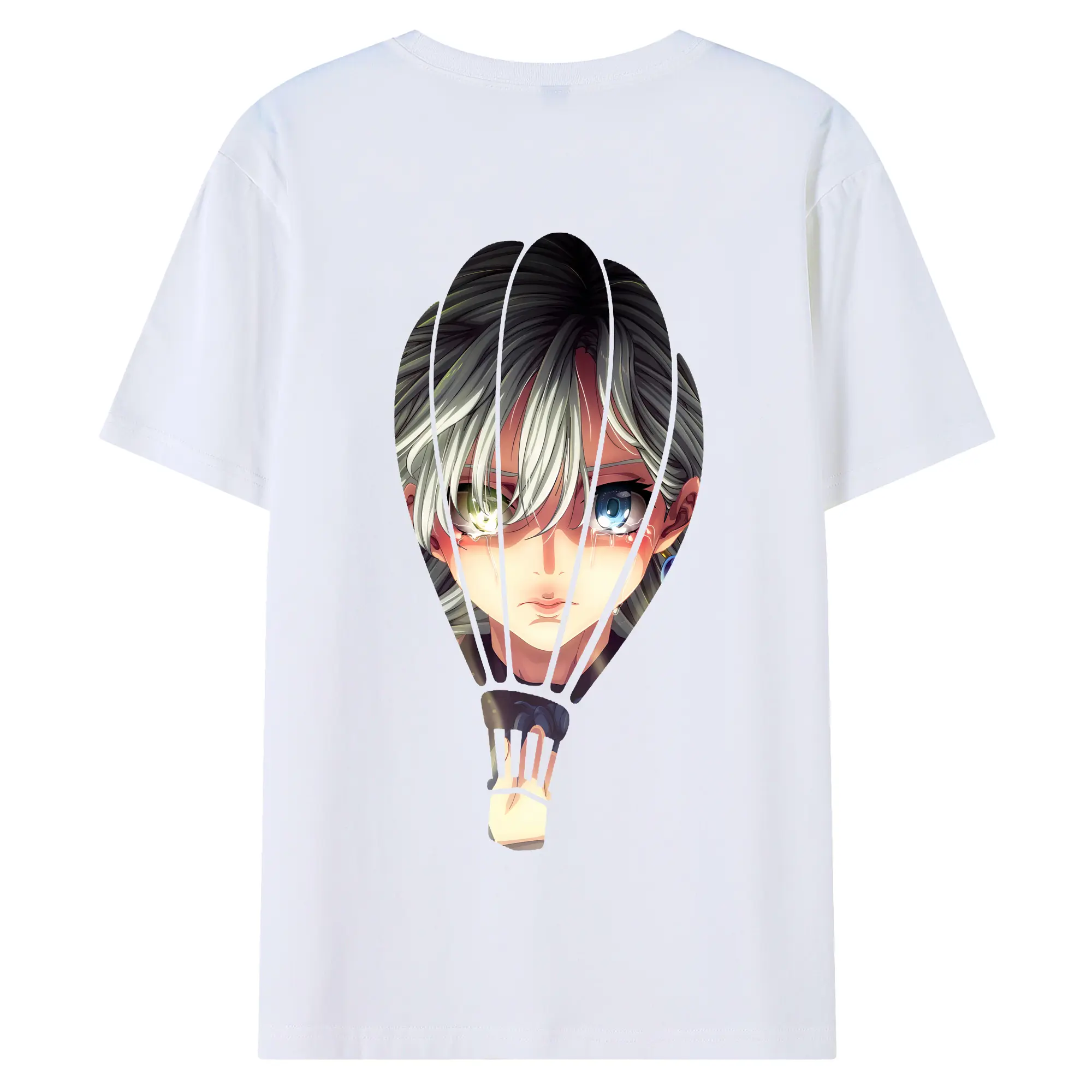 七つの大罪 グッズ エリザベス - 綿100％ 半袖Tシャツ ・ バックプリント ・ 快適 通気性 ・ 日常使い 散歩 スポーツ用