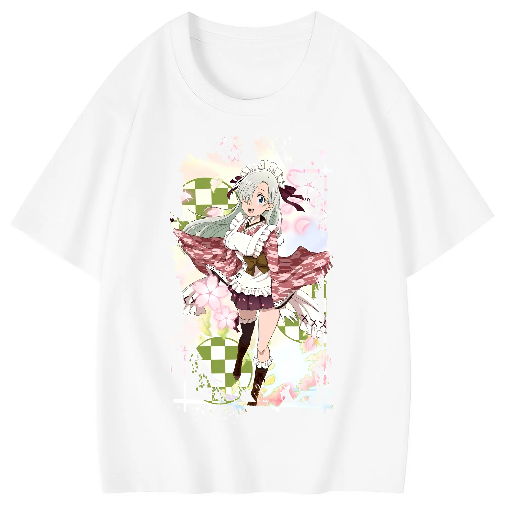 七つの大罪 グッズ エリザベス - 綿100％ キッズTシャツ ・ フロントプリント ・ 快適 通気性 ・ スポーツ カジュアル 散歩用