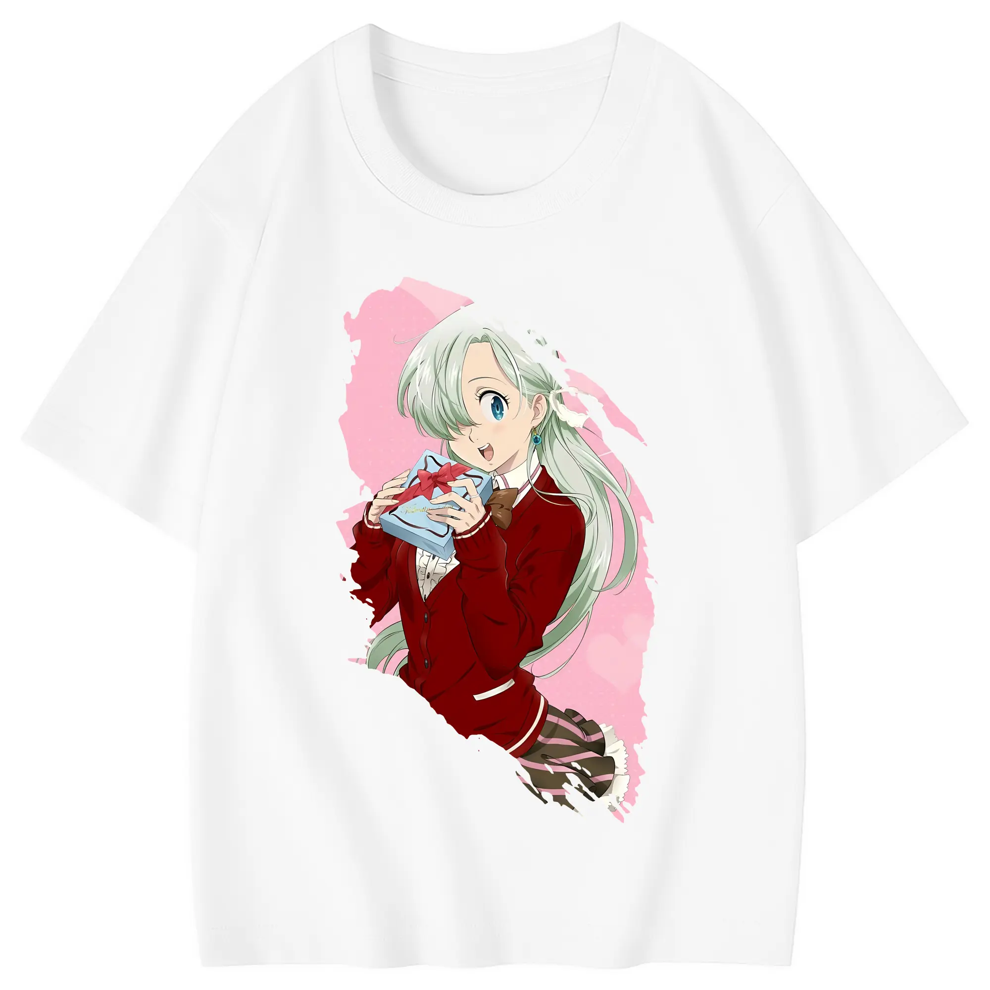七つの大罪 グッズ エリザベス - 綿100％ キッズTシャツ ・ フロントプリント ・ 快適 通気性 ・ スポーツ カジュアル 散歩用